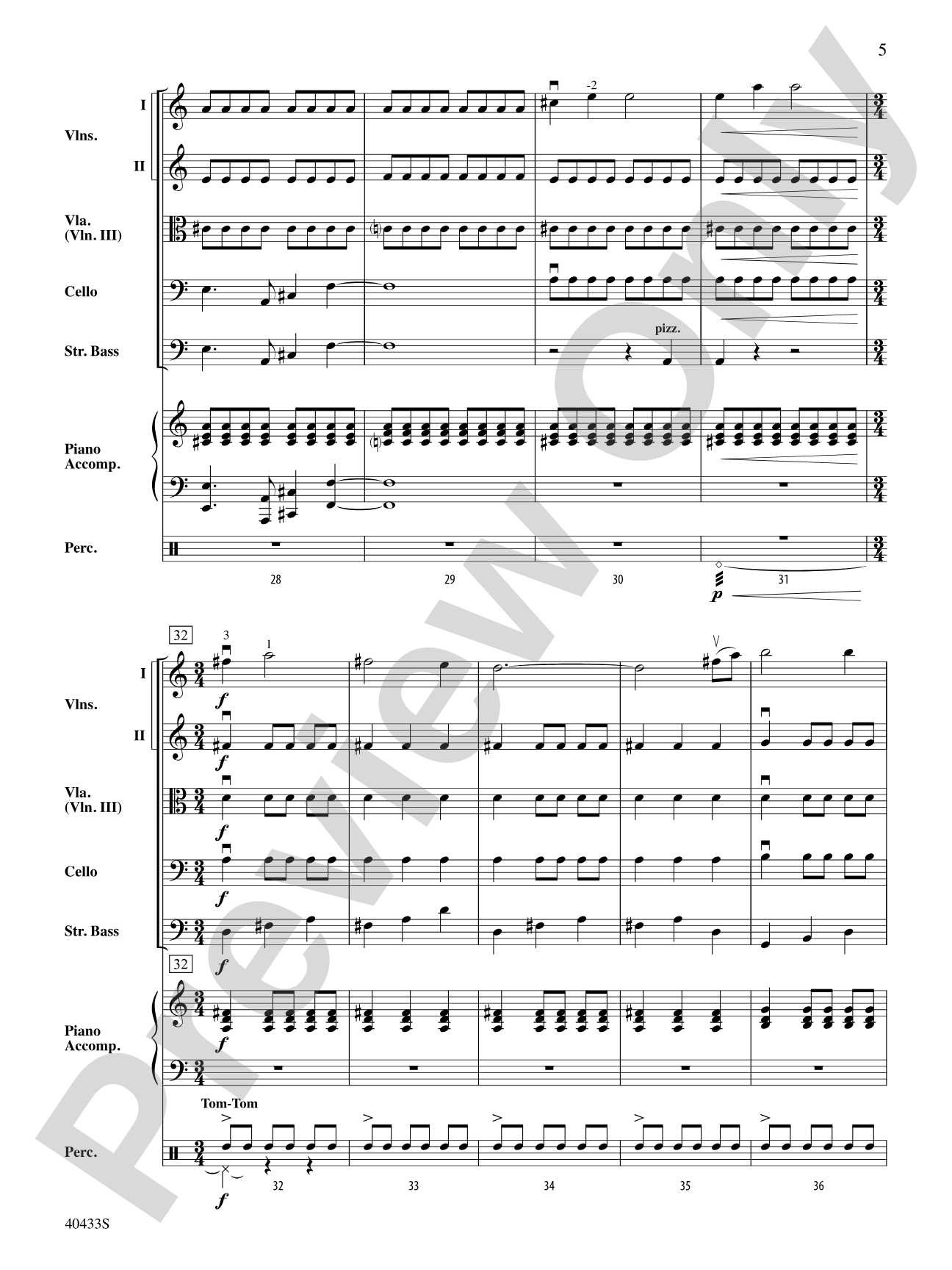 The Hobbit: An Unexpected Journey, Selections from: String Orchestra Conductor Score & Parts