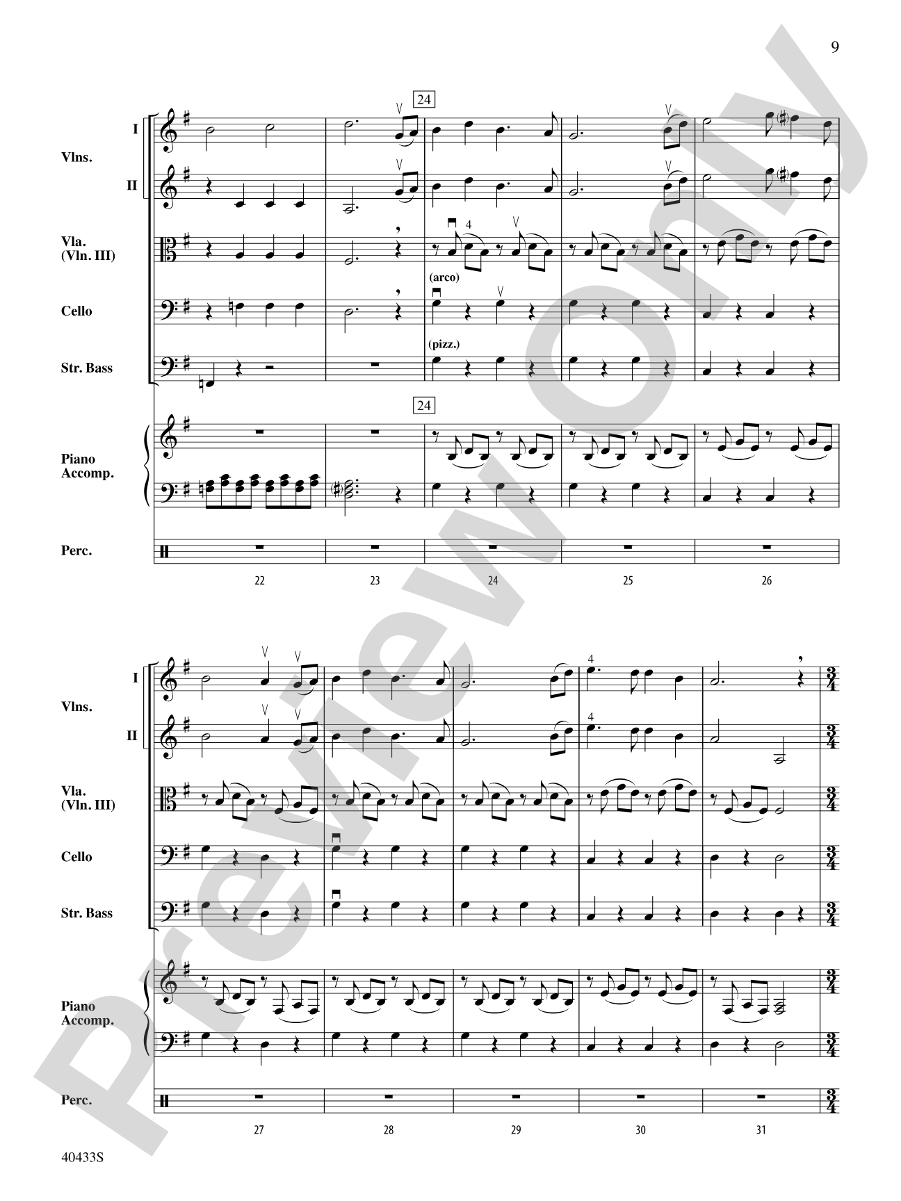 The Hobbit: An Unexpected Journey, Selections from: String Orchestra Conductor Score & Parts