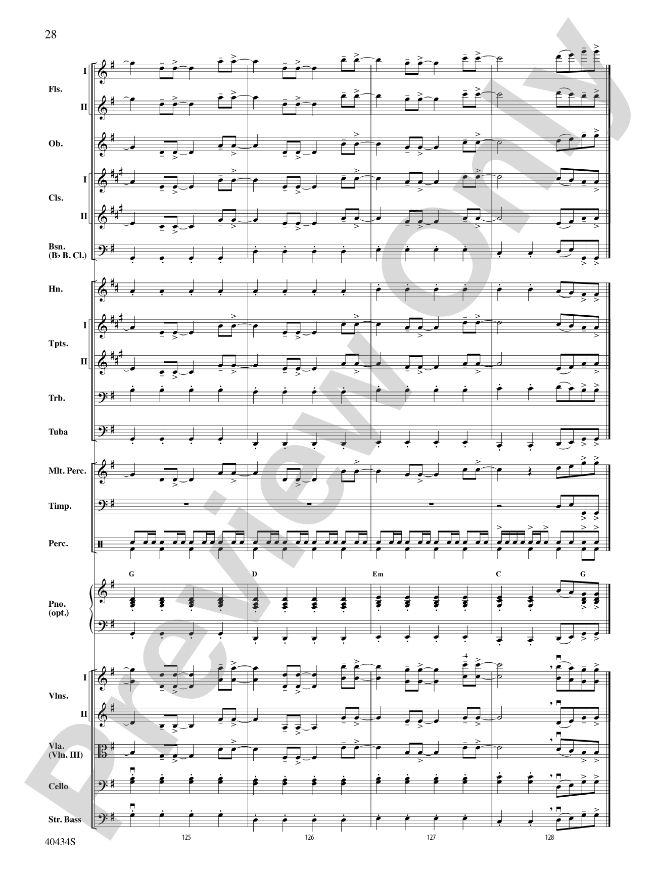 Last Friday Night (T.G.I.F.) / Edge of Glory: Full Orchestra Conductor Score & Parts
