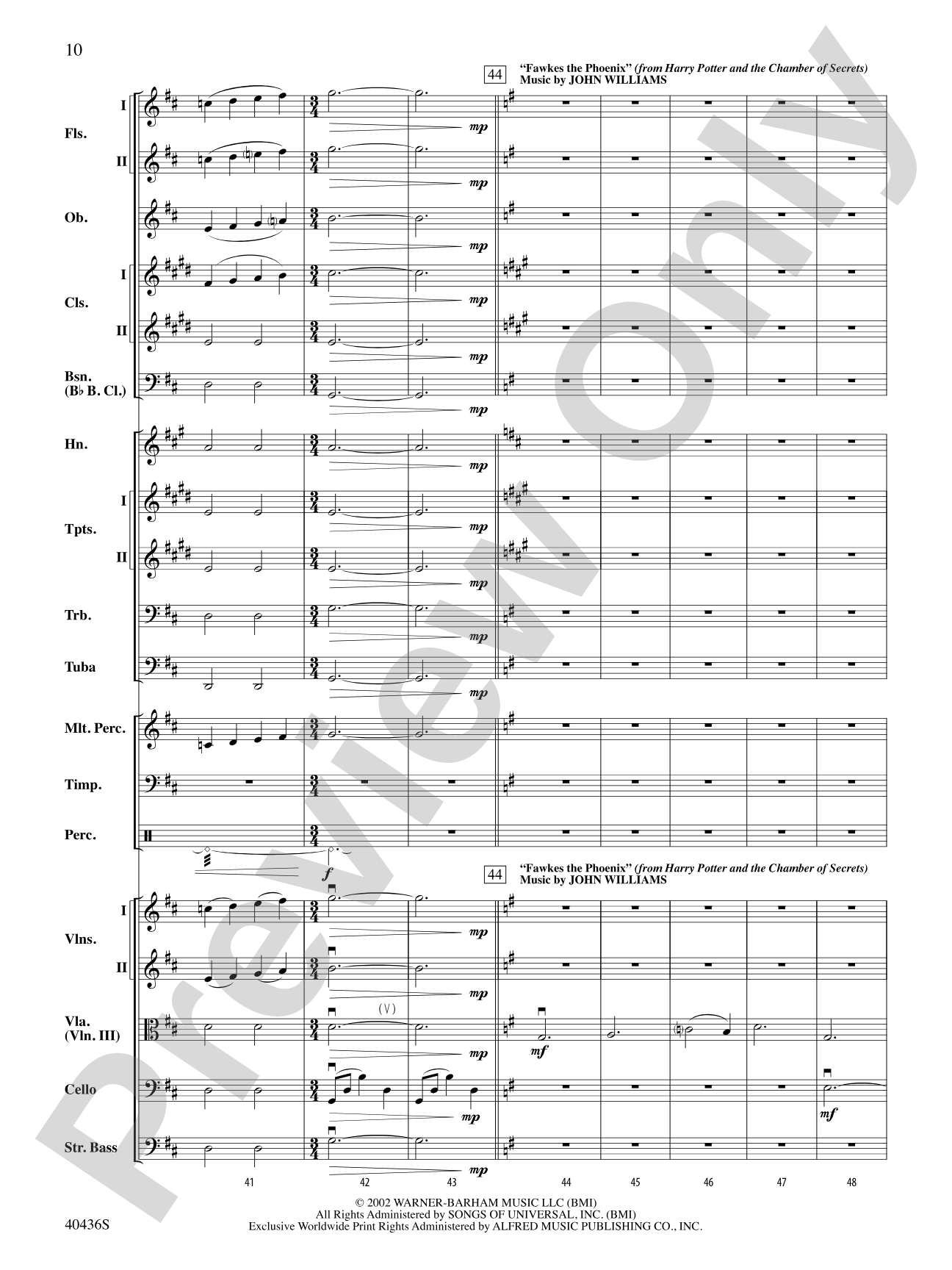 The Magic of Harry Potter: Full Orchestra Conductor Score & Parts