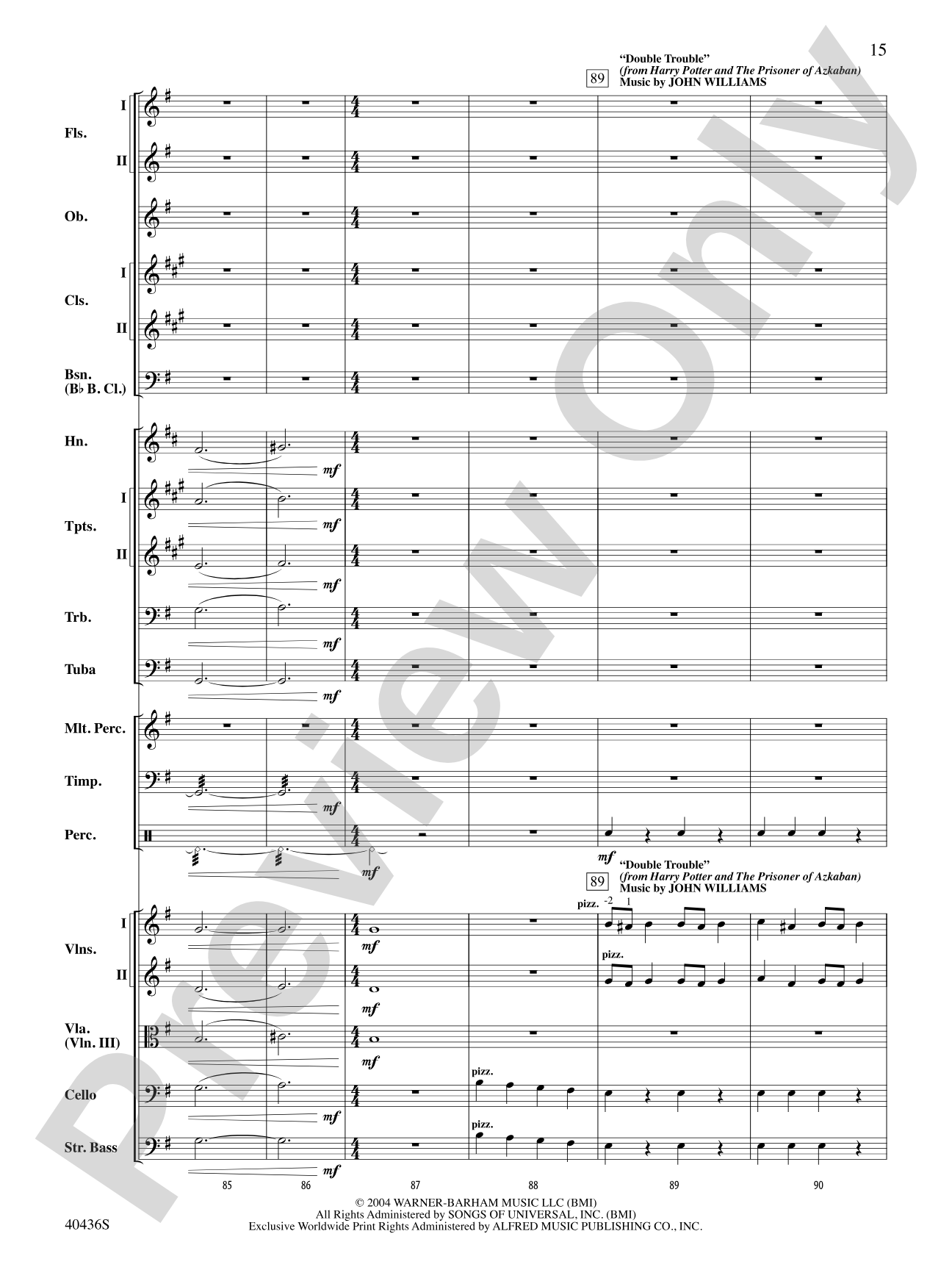 The Magic of Harry Potter: Full Orchestra Conductor Score & Parts