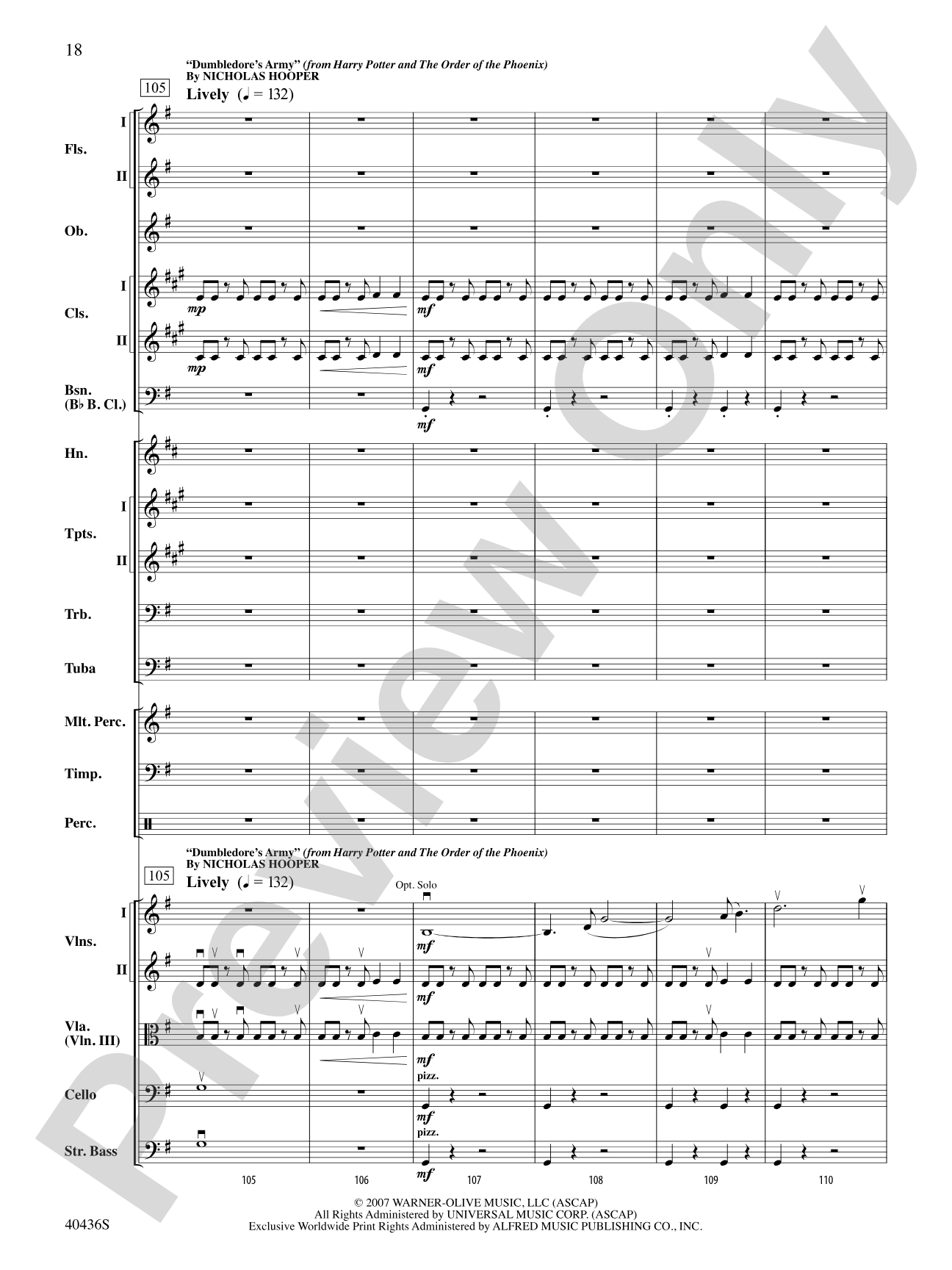 The Magic of Harry Potter: Full Orchestra Conductor Score & Parts