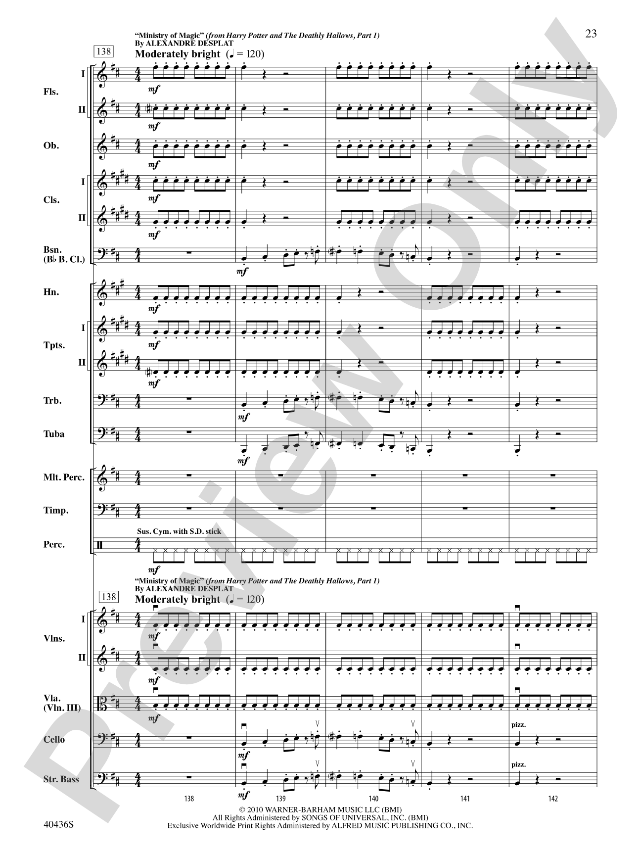 The Magic of Harry Potter: Full Orchestra Conductor Score & Parts
