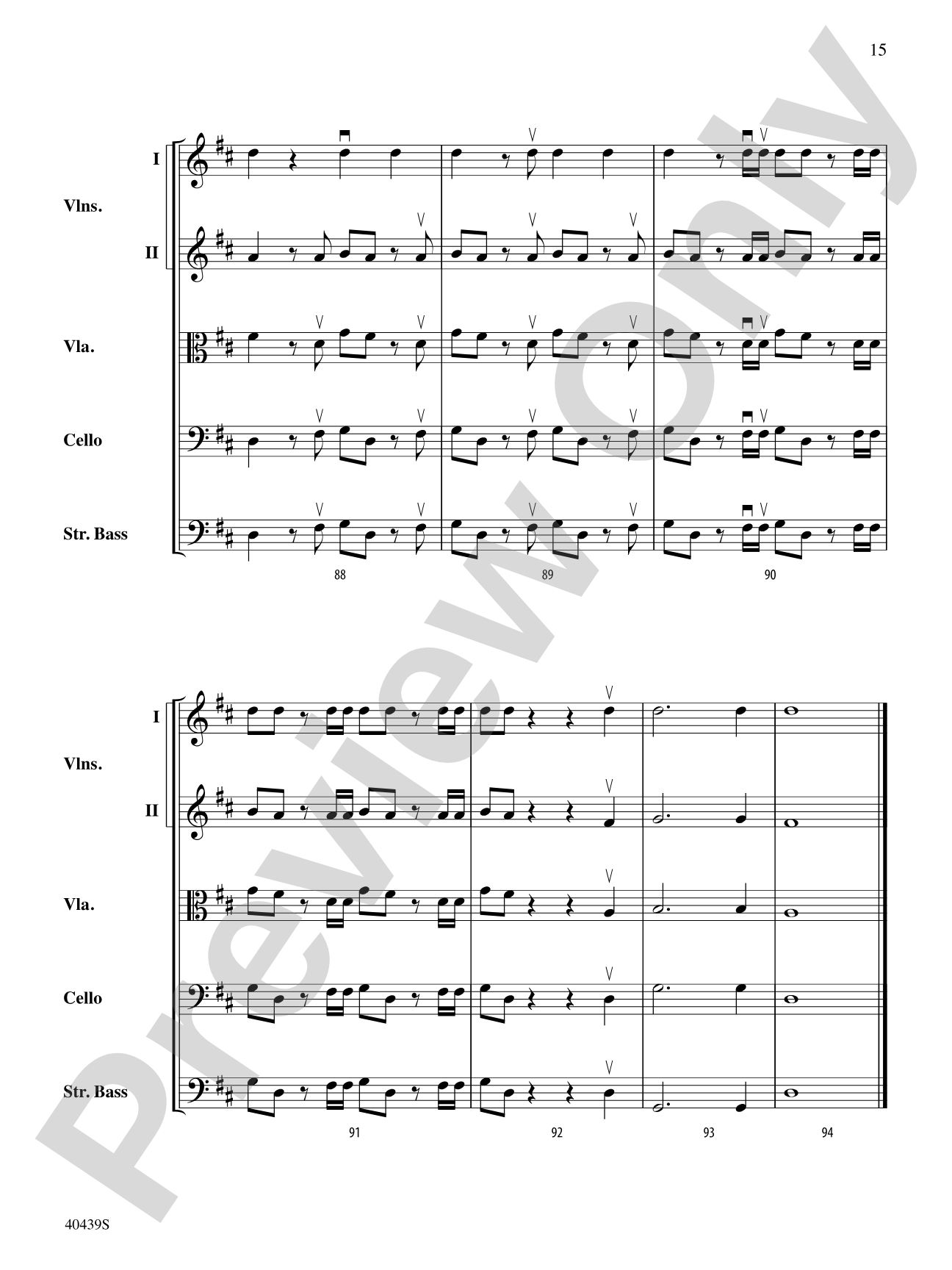 Hallelujah Chorus: String Orchestra Conductor Score & Parts