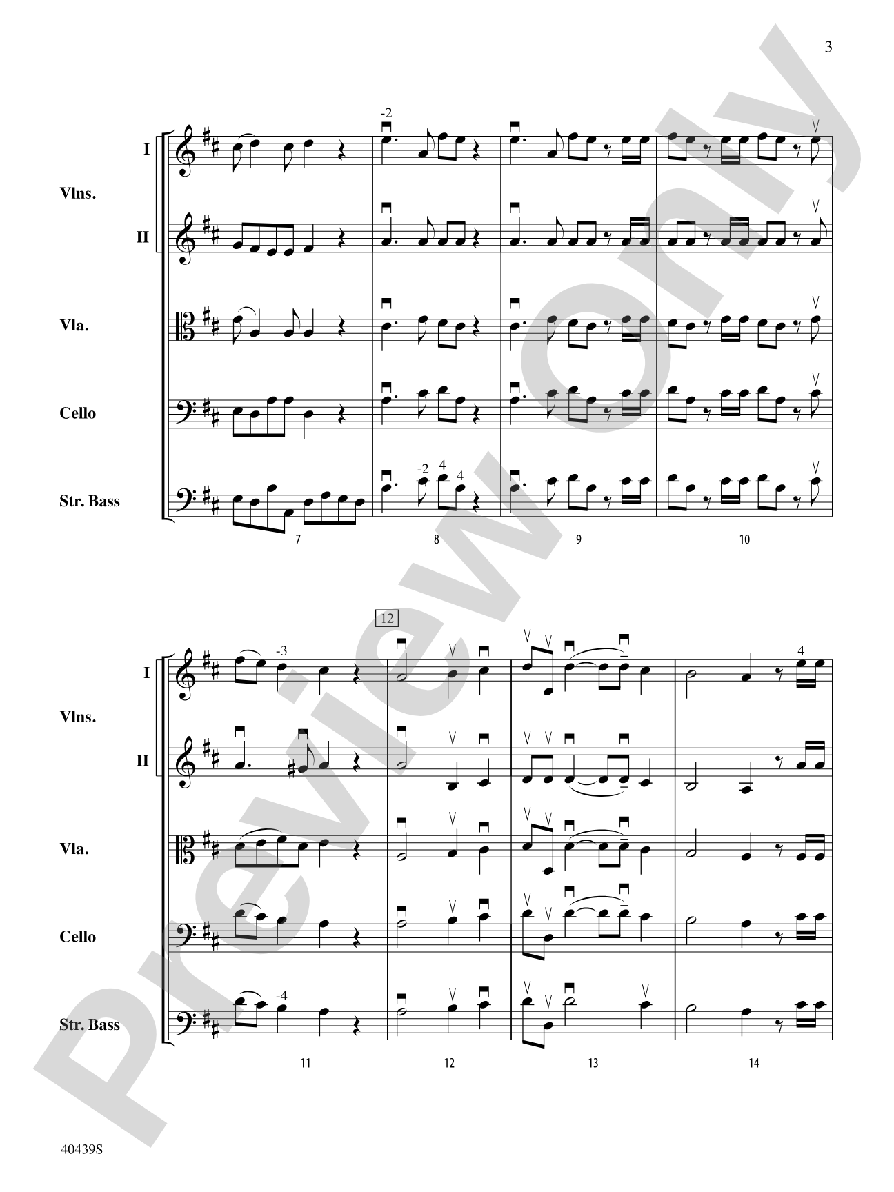Hallelujah Chorus: String Orchestra Conductor Score & Parts
