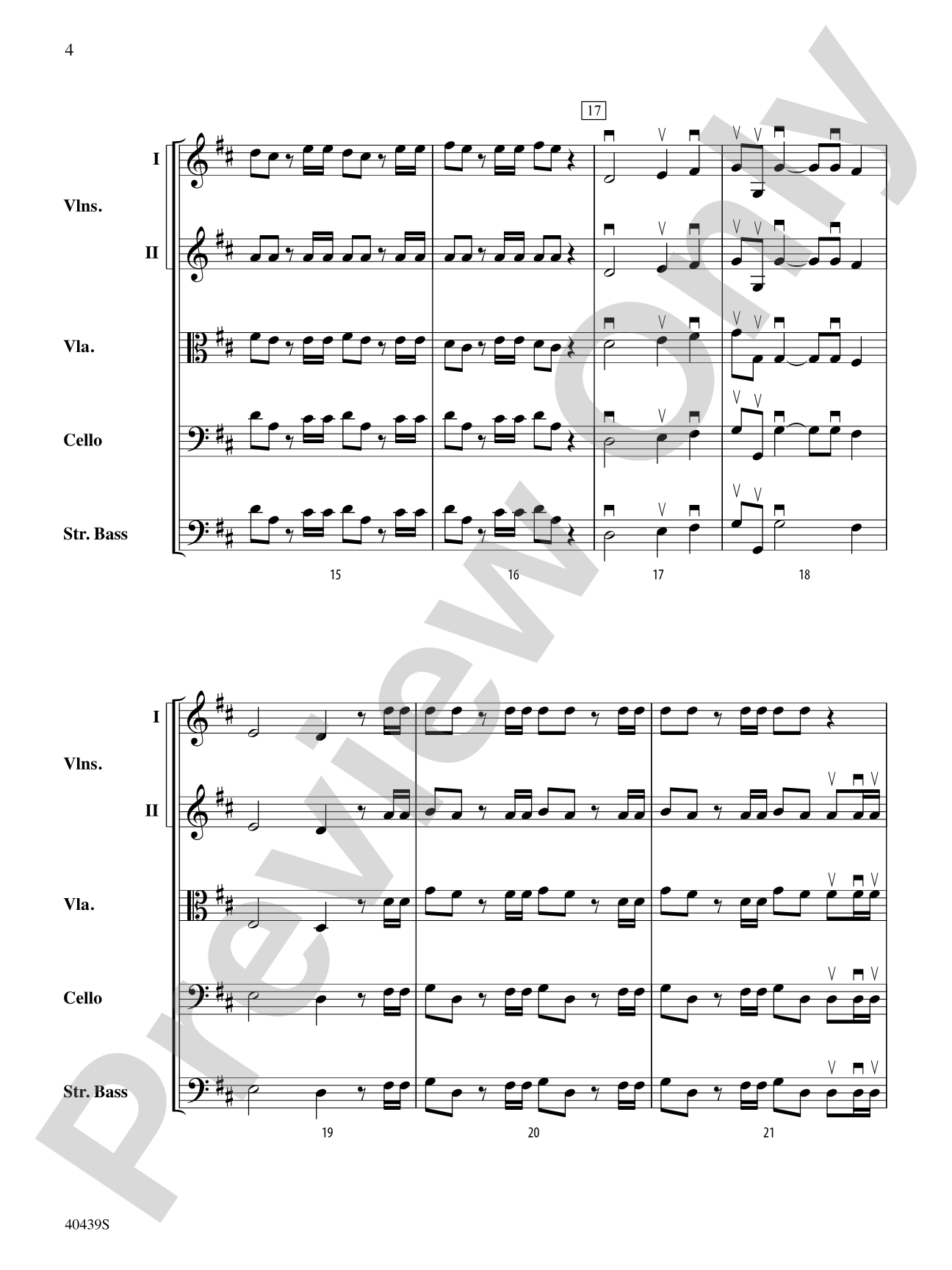 Hallelujah Chorus: String Orchestra Conductor Score & Parts