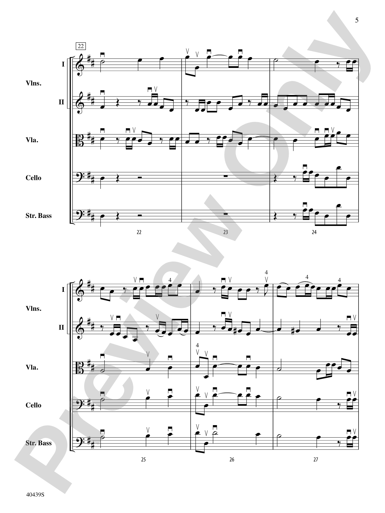Hallelujah Chorus: String Orchestra Conductor Score & Parts