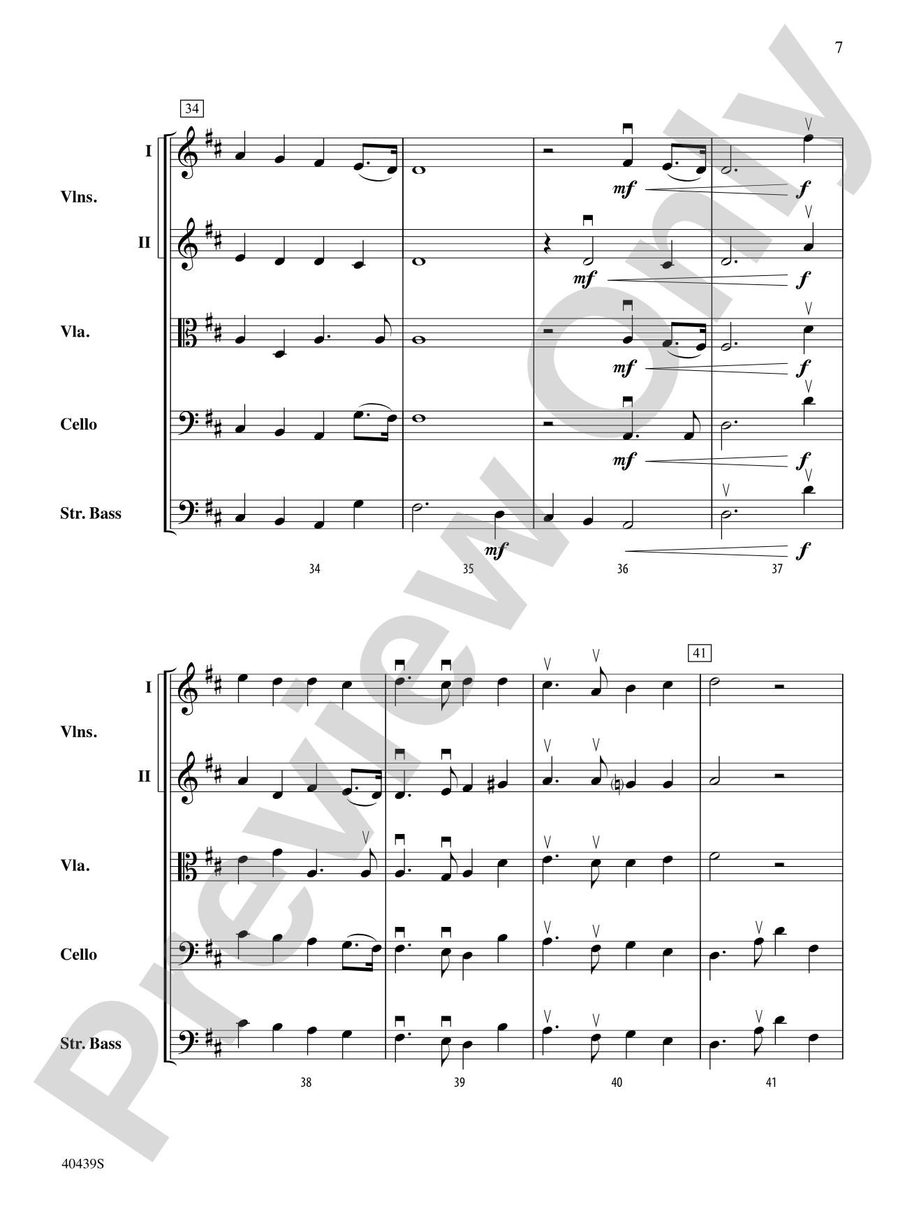 Hallelujah Chorus: String Orchestra Conductor Score & Parts