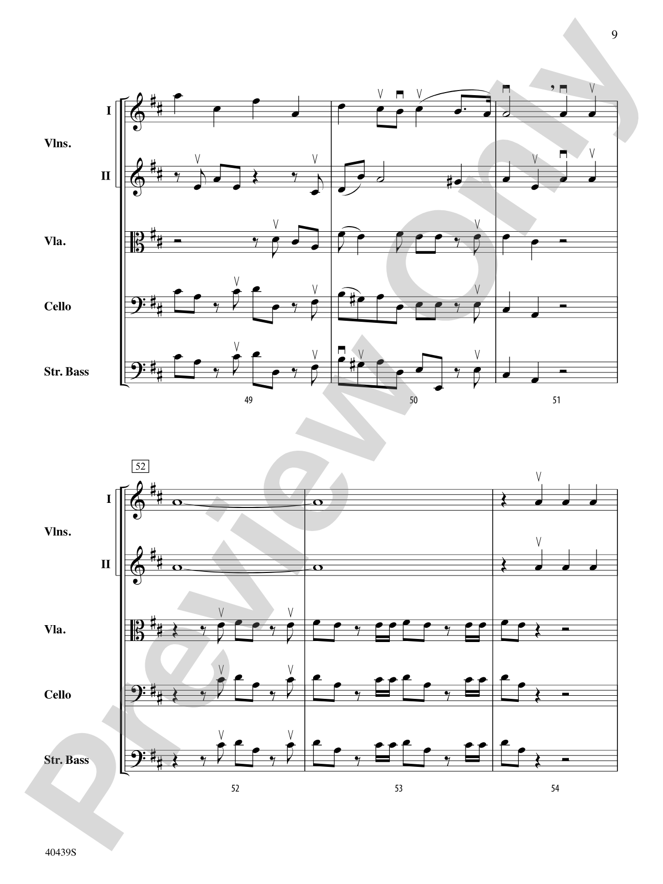 Hallelujah Chorus: String Orchestra Conductor Score & Parts