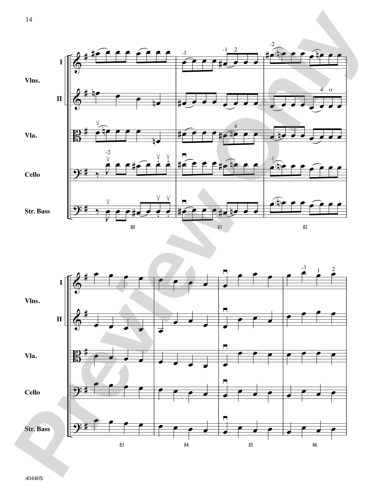 Symphony No. 29, K. 201: String Orchestra Conductor Score & Parts