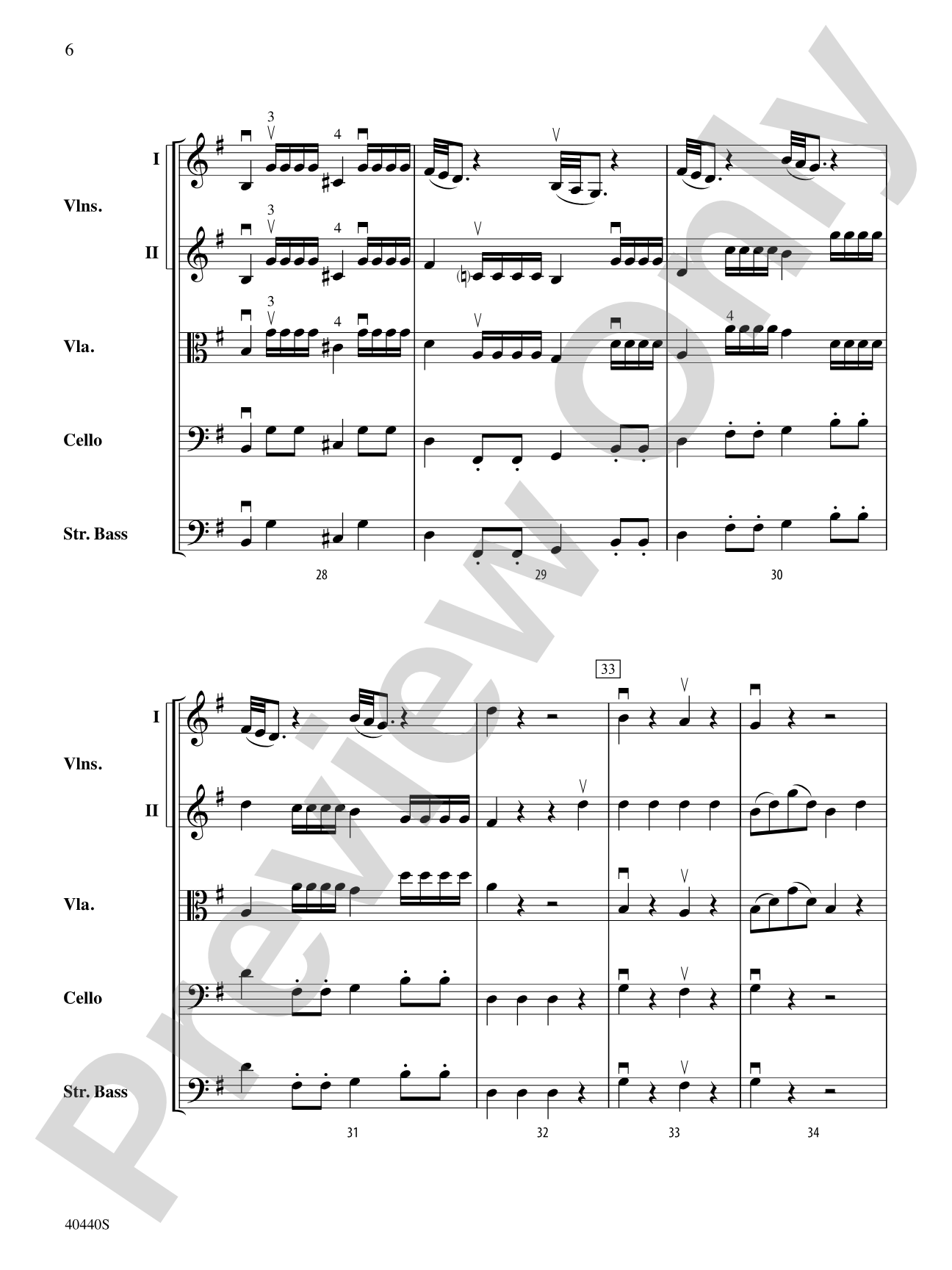 Symphony No. 29, K. 201: String Orchestra Conductor Score & Parts