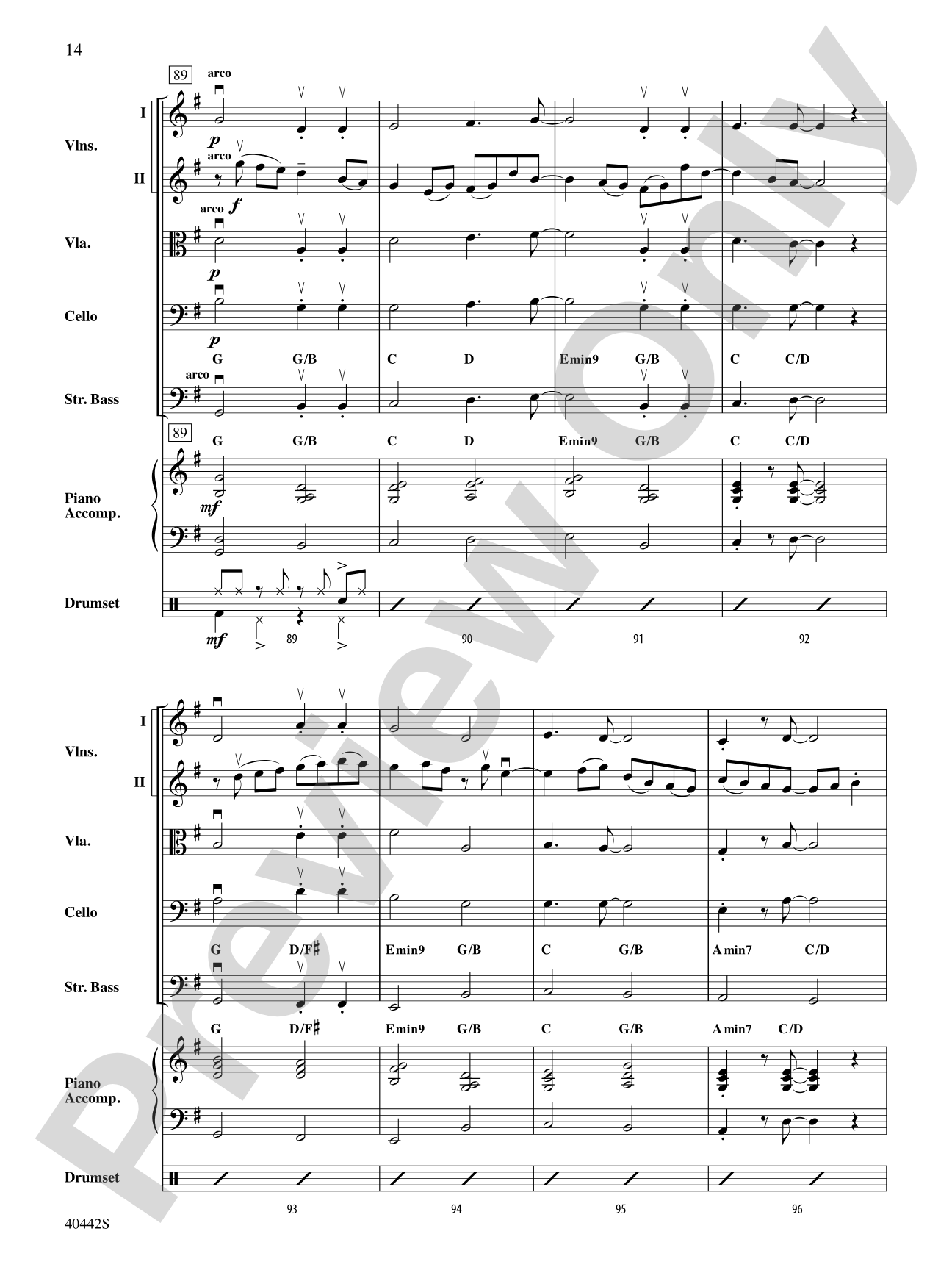 Cascade: String Orchestra Conductor Score & Parts