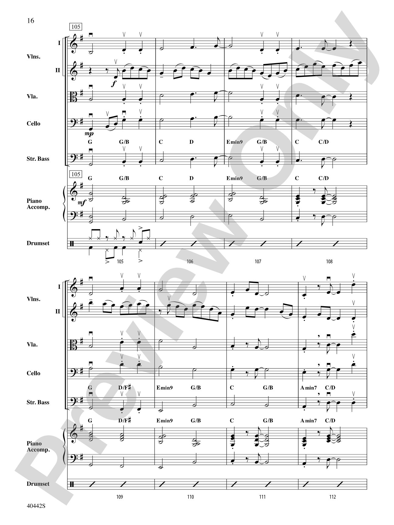 Cascade: String Orchestra Conductor Score & Parts