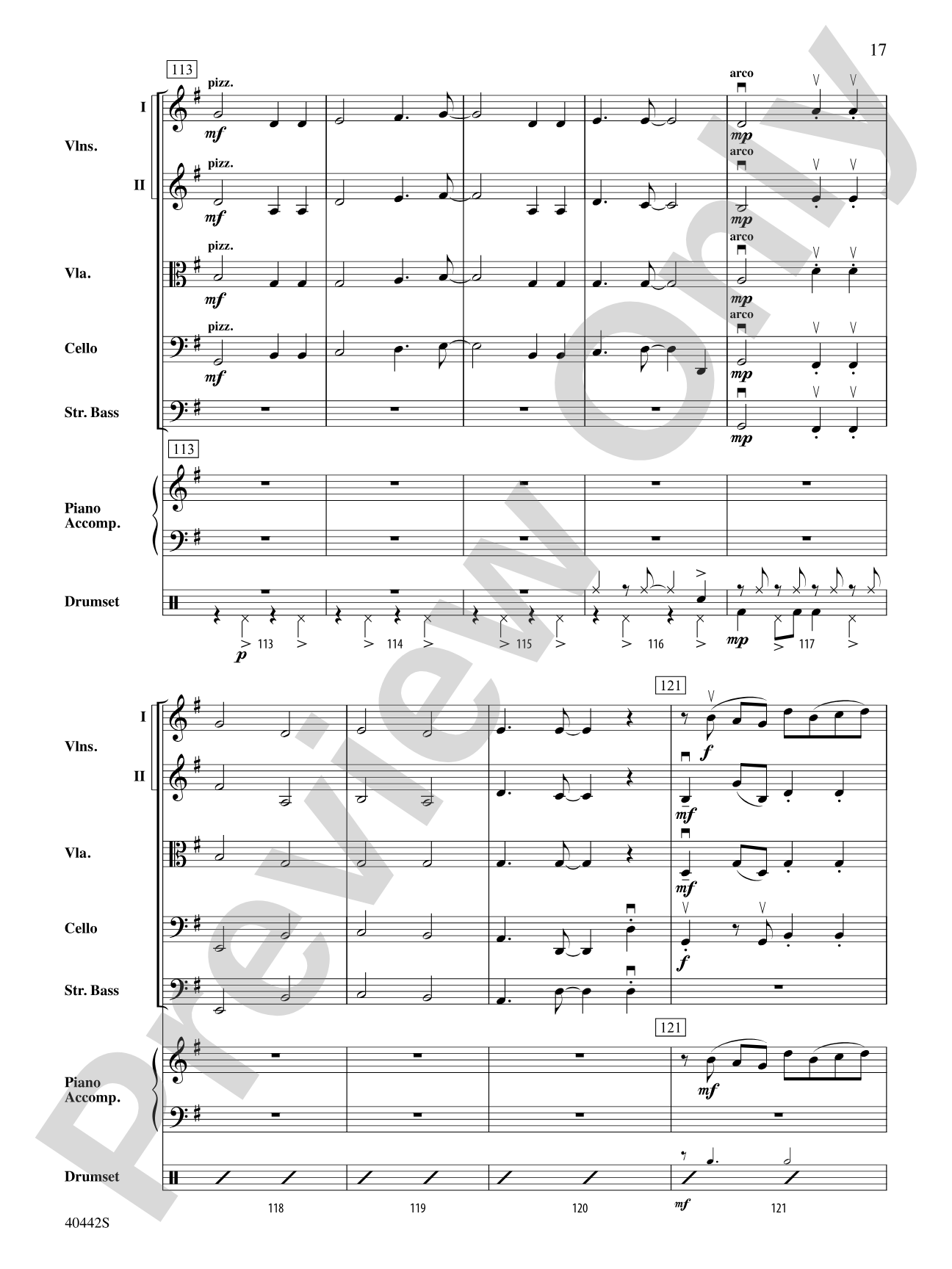 Cascade: String Orchestra Conductor Score & Parts