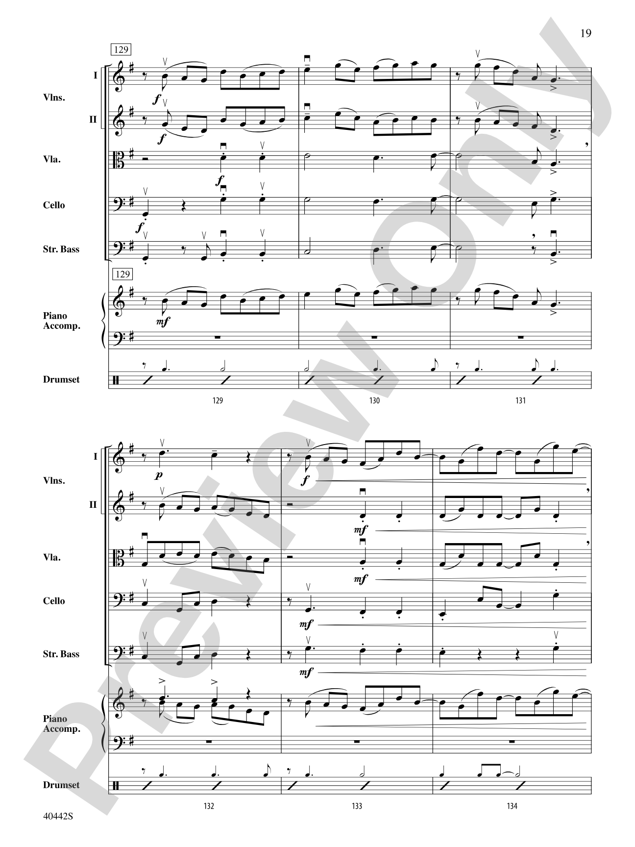Cascade: String Orchestra Conductor Score & Parts