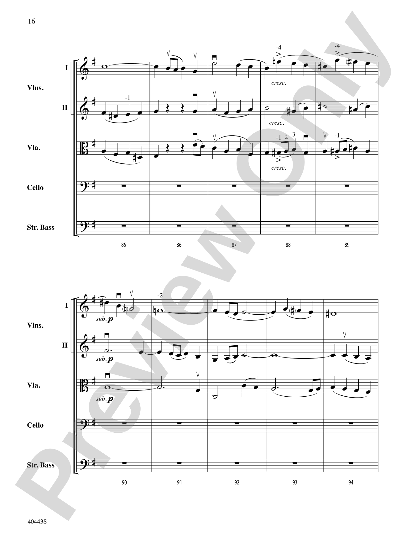 Two Movements from Seven Characteristic Pieces, Op. 7: String Orchestra Conductor Score & Parts