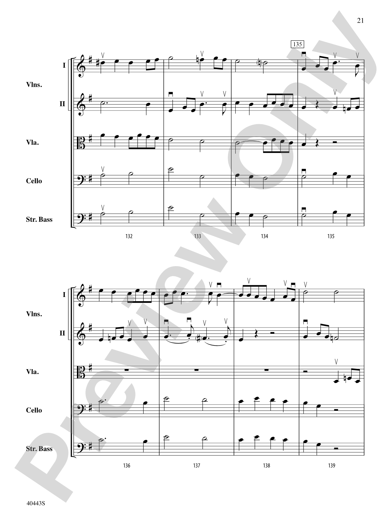 Two Movements from Seven Characteristic Pieces, Op. 7: String Orchestra Conductor Score & Parts