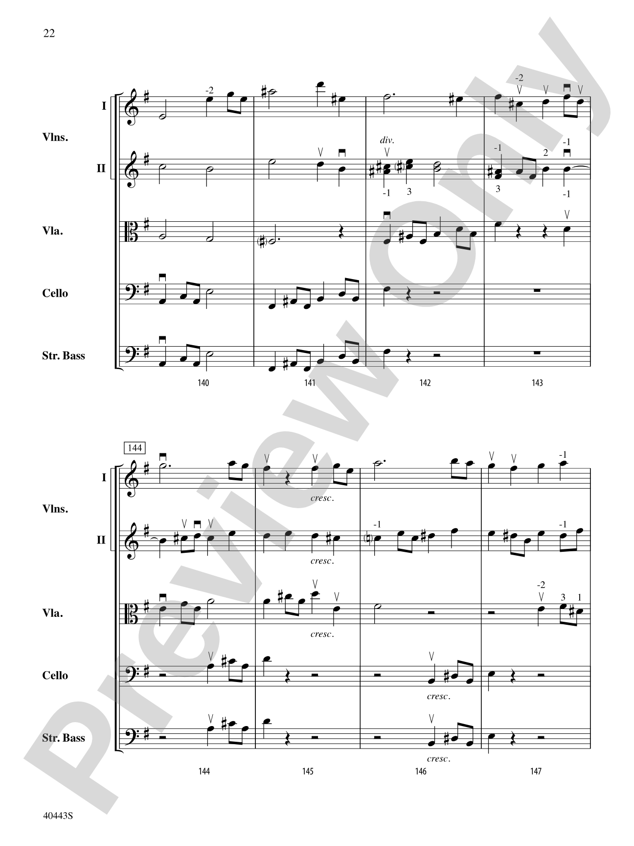 Two Movements from Seven Characteristic Pieces, Op. 7: String Orchestra Conductor Score & Parts