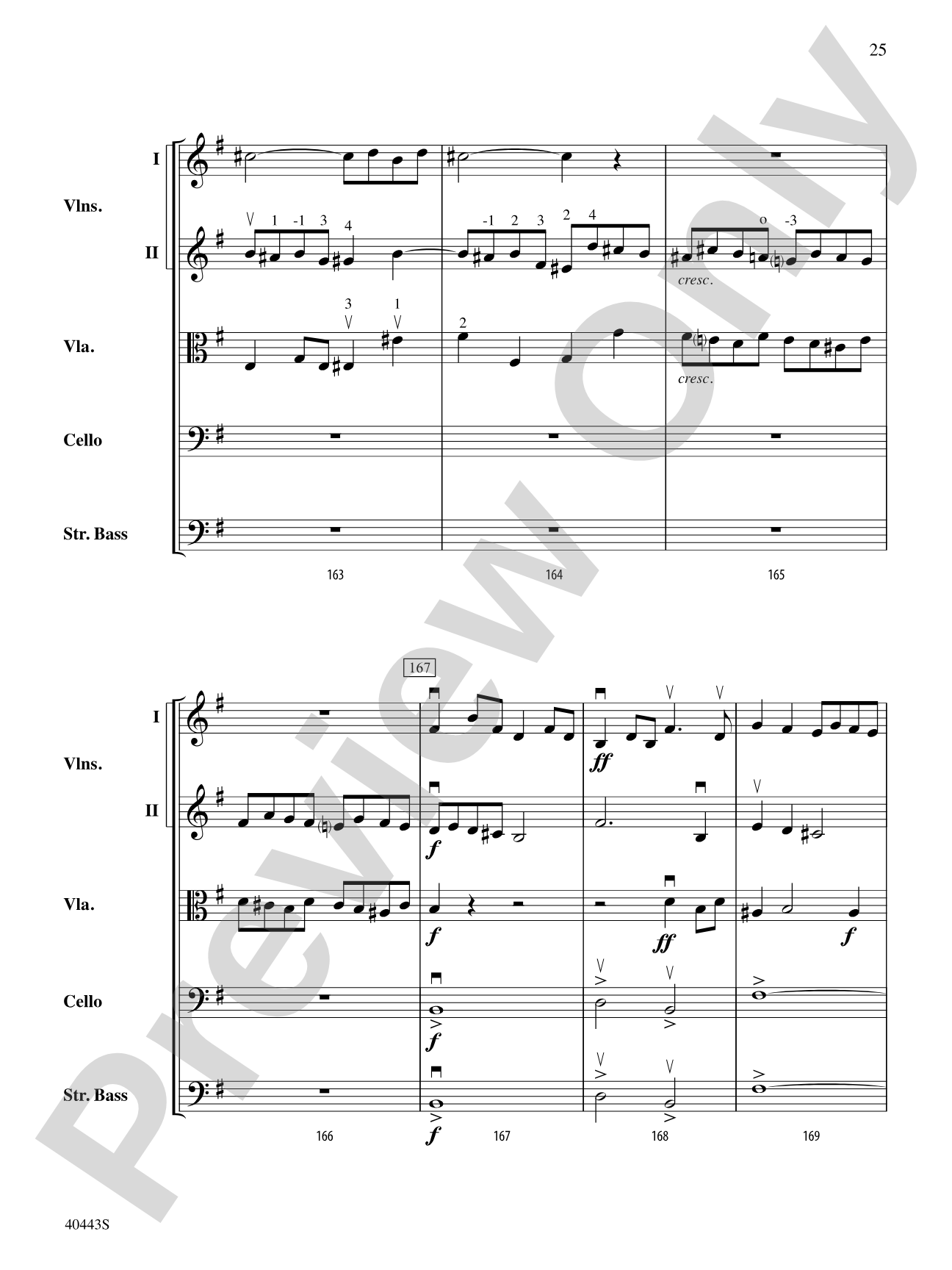 Two Movements from Seven Characteristic Pieces, Op. 7: String Orchestra Conductor Score & Parts