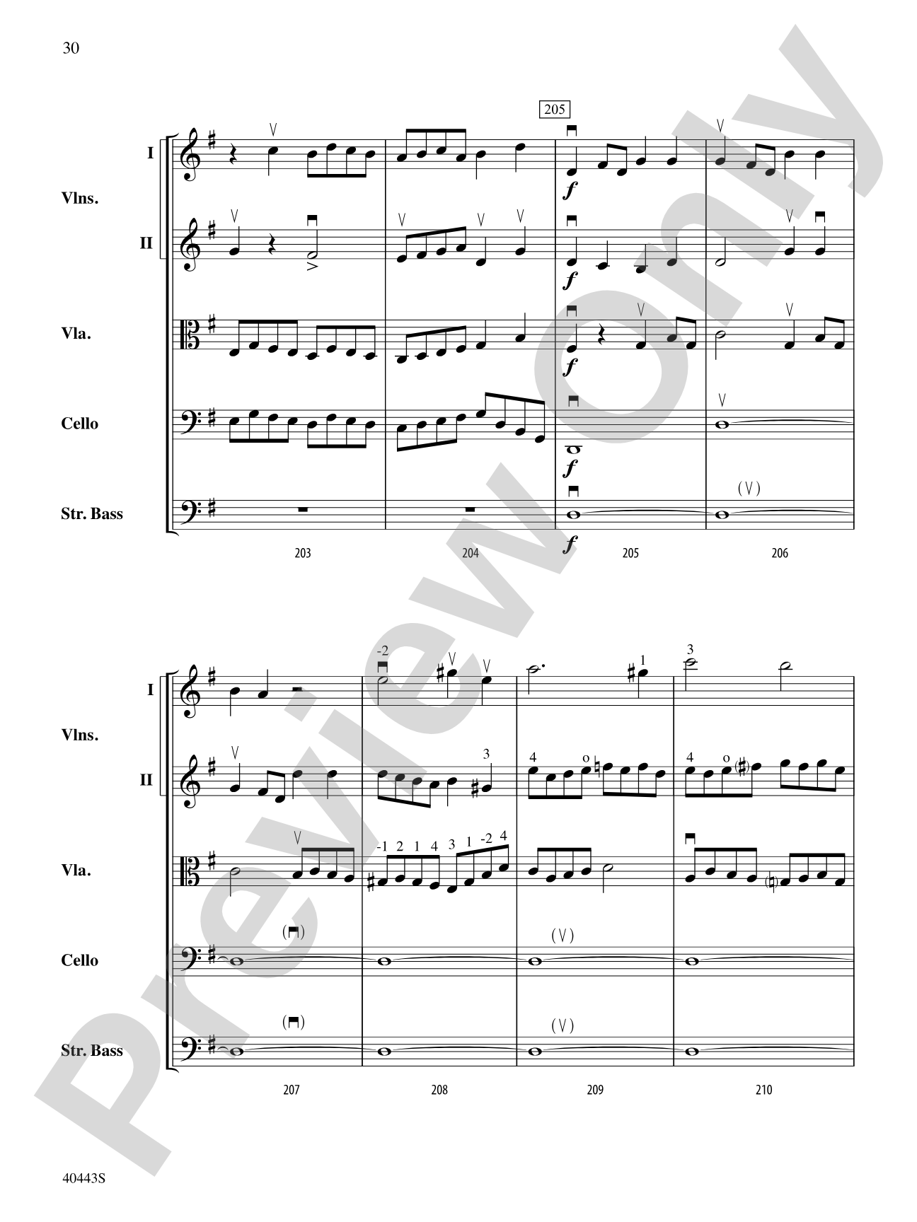 Two Movements from Seven Characteristic Pieces, Op. 7: String Orchestra Conductor Score & Parts
