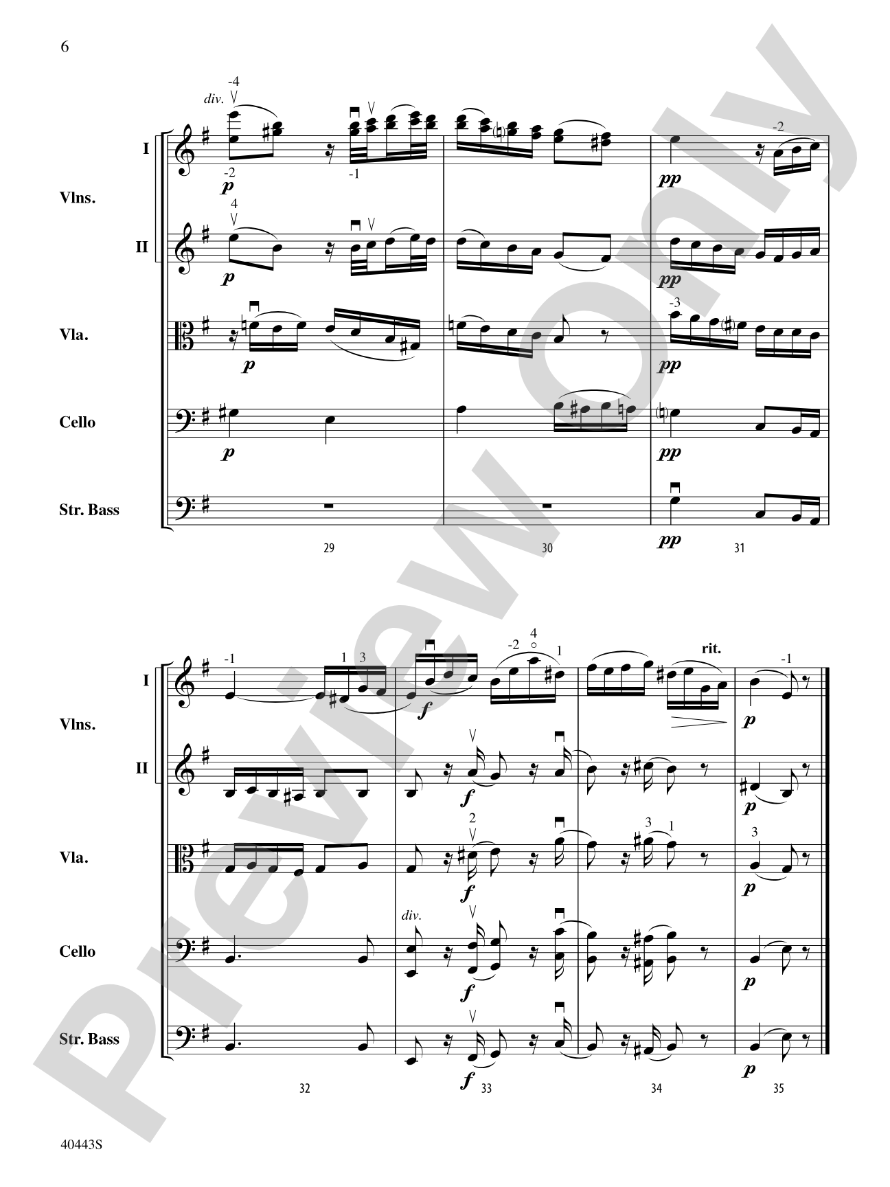 Two Movements from Seven Characteristic Pieces, Op. 7: String Orchestra Conductor Score & Parts