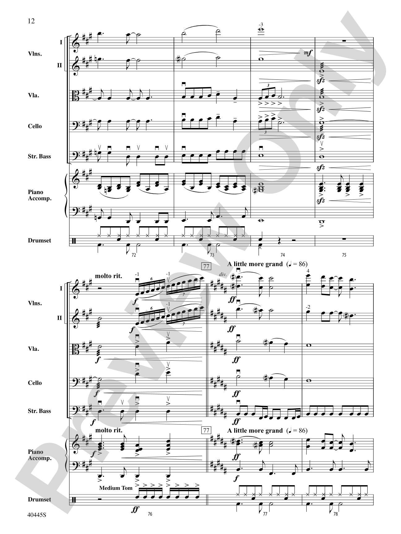 The Rolling Stones on Tour: String Orchestra Conductor Score & Parts