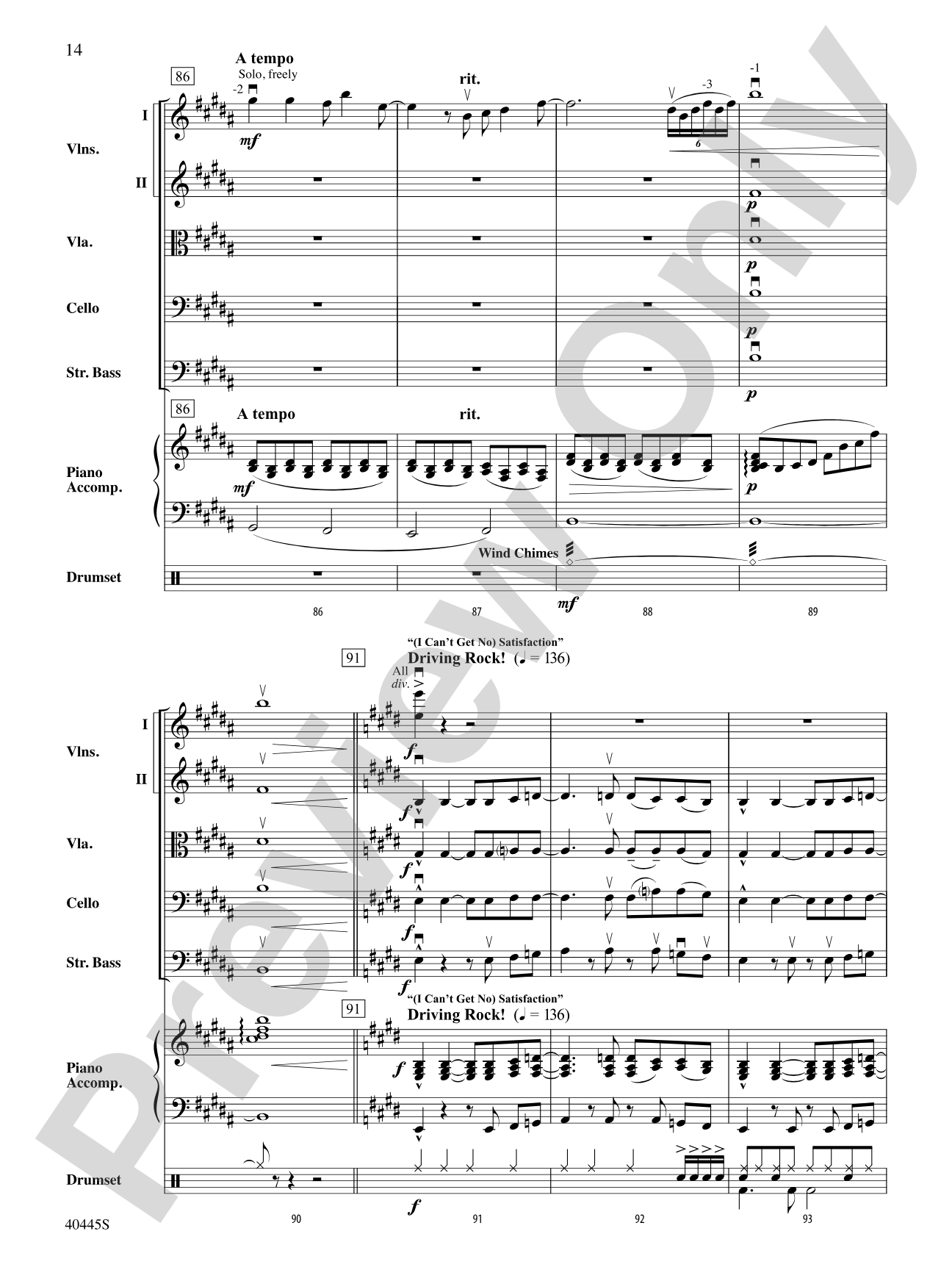 The Rolling Stones on Tour: String Orchestra Conductor Score & Parts