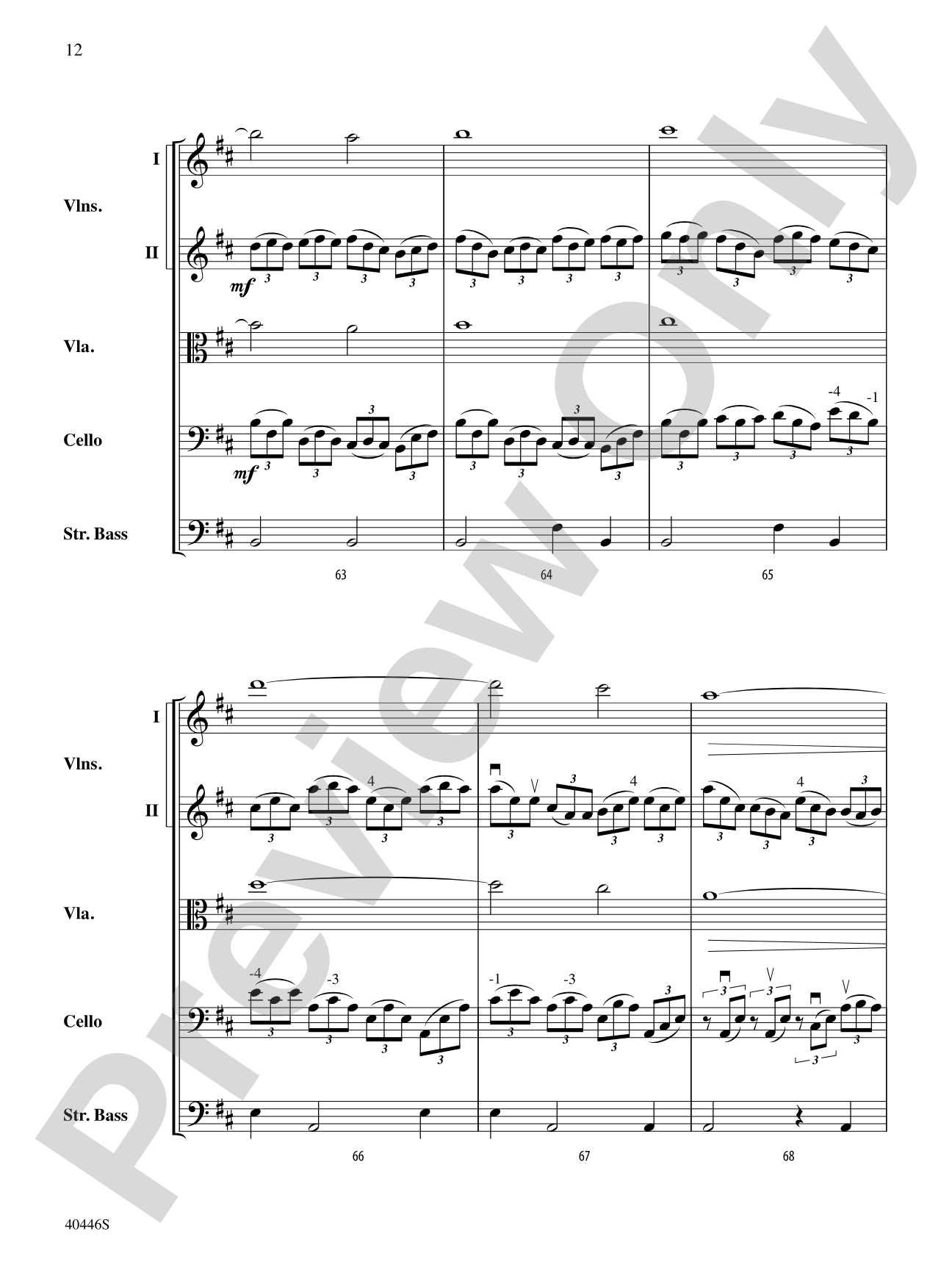 Apotheosis: String Orchestra Conductor Score & Parts