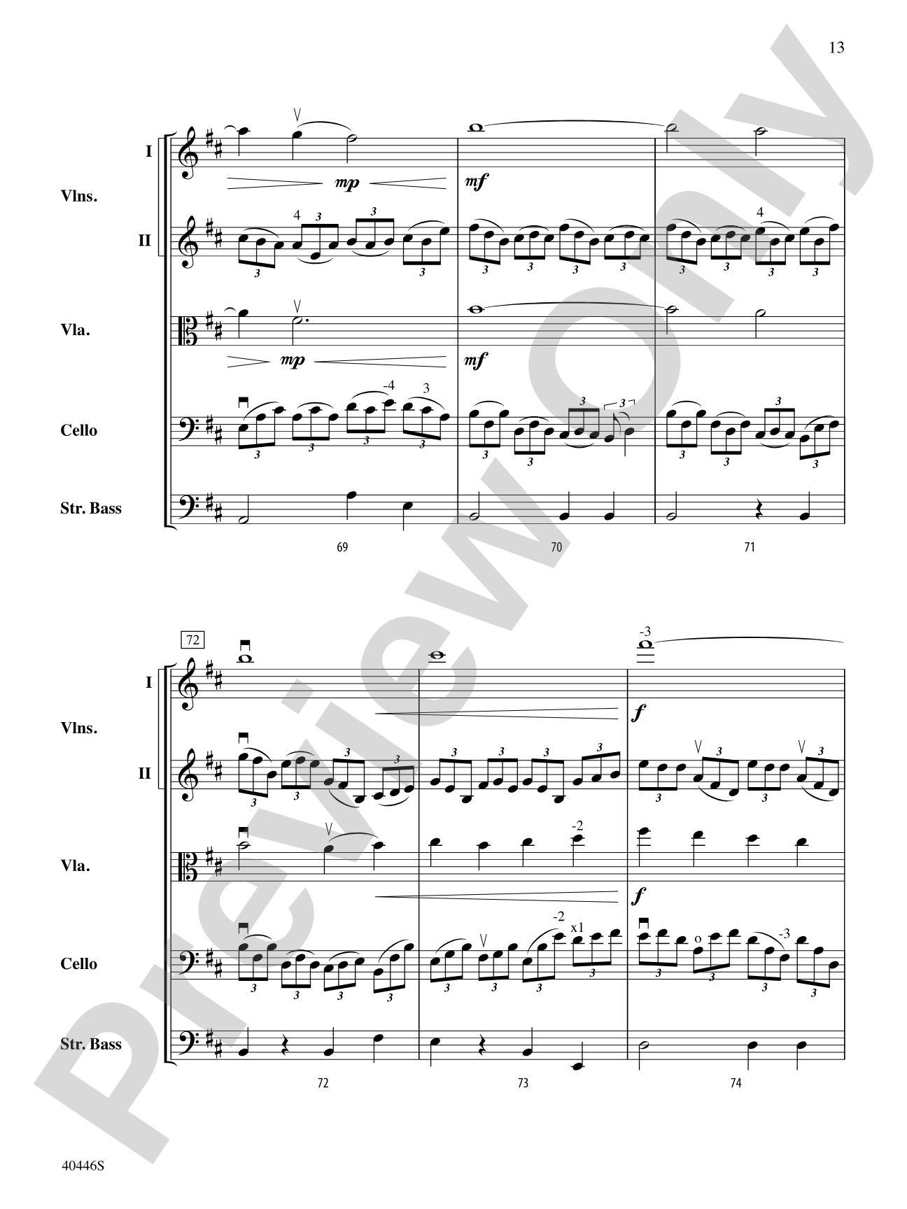 Apotheosis: String Orchestra Conductor Score & Parts