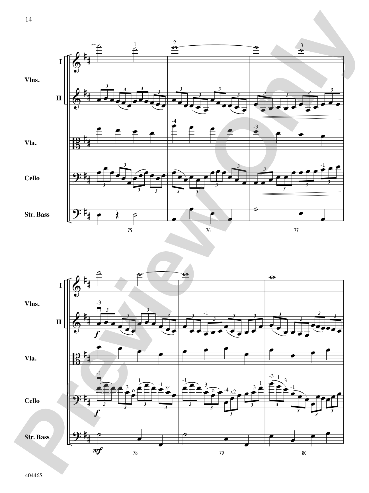 Apotheosis: String Orchestra Conductor Score & Parts