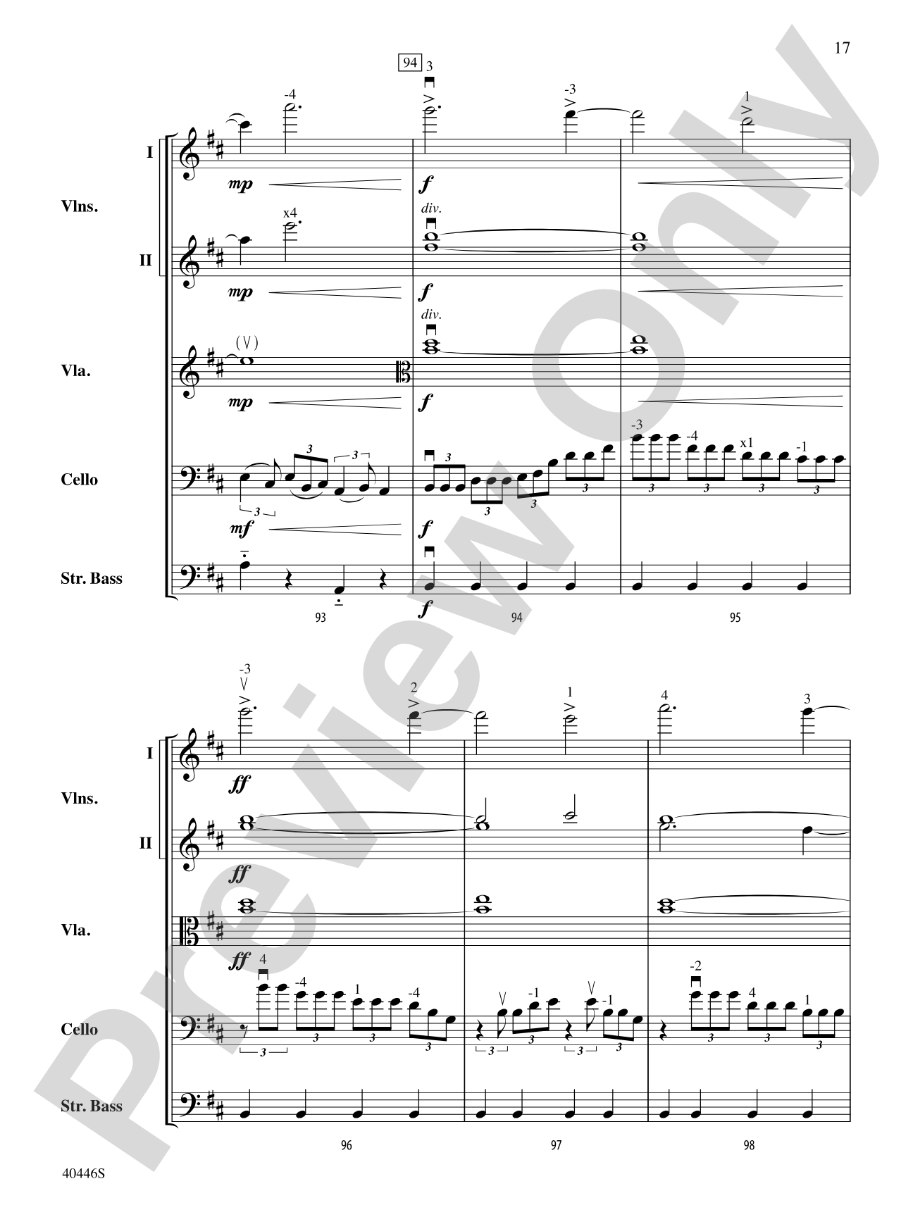 Apotheosis: String Orchestra Conductor Score & Parts