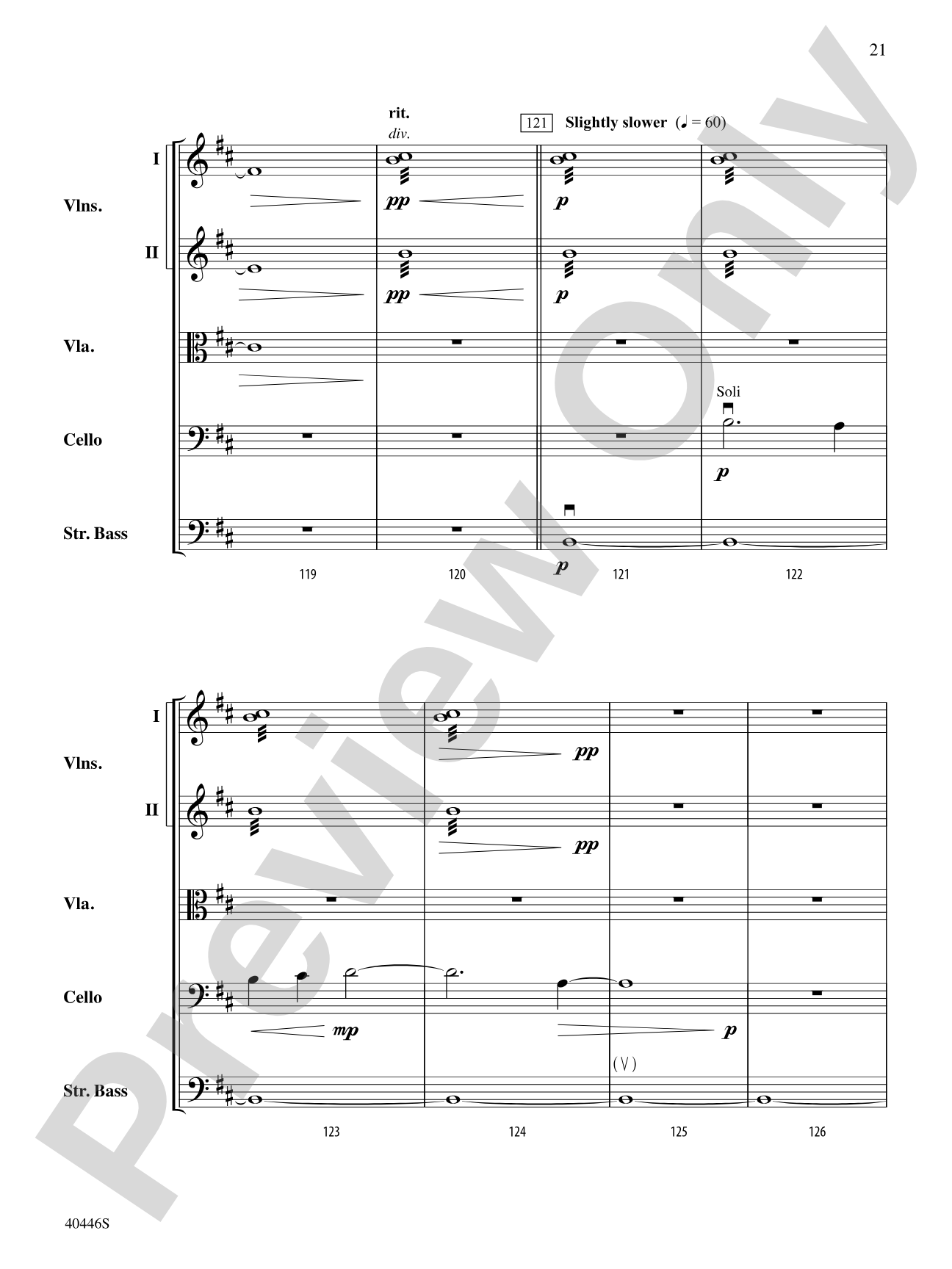 Apotheosis: String Orchestra Conductor Score & Parts