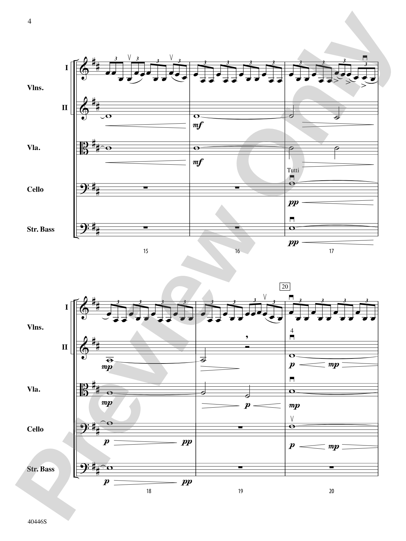 Apotheosis: String Orchestra Conductor Score & Parts