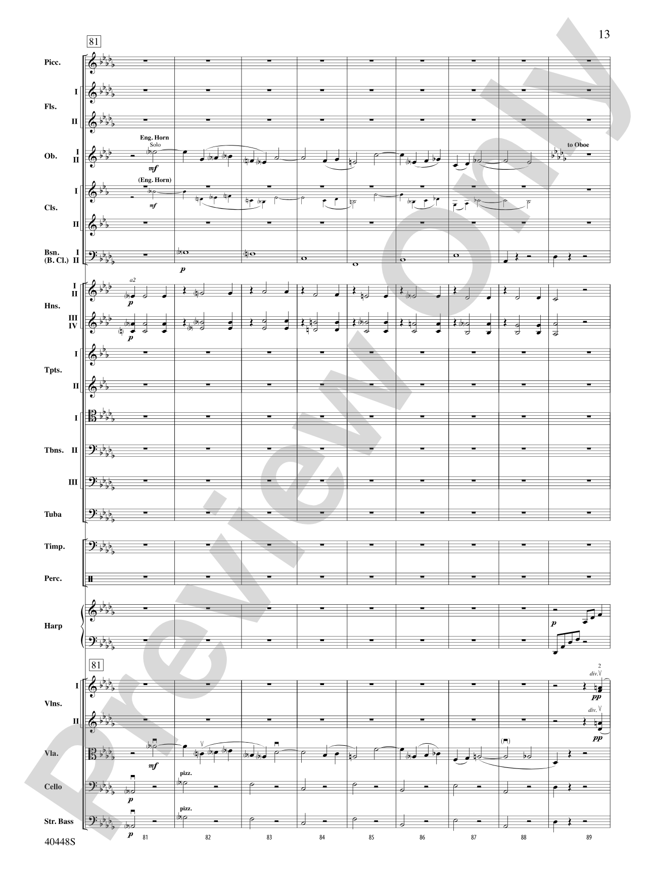 Romeo and Juliet Overture: Full Orchestra Conductor Score & Parts
