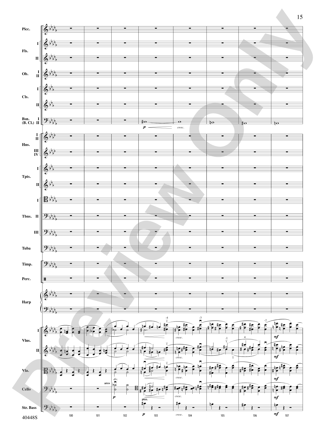 Romeo and Juliet Overture: Full Orchestra Conductor Score & Parts