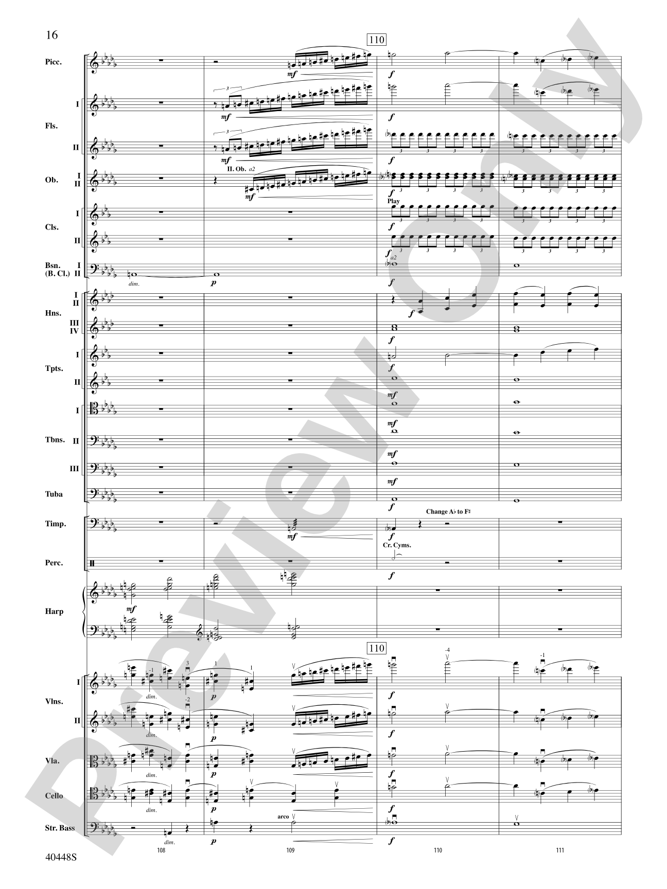 Romeo and Juliet Overture: Full Orchestra Conductor Score & Parts