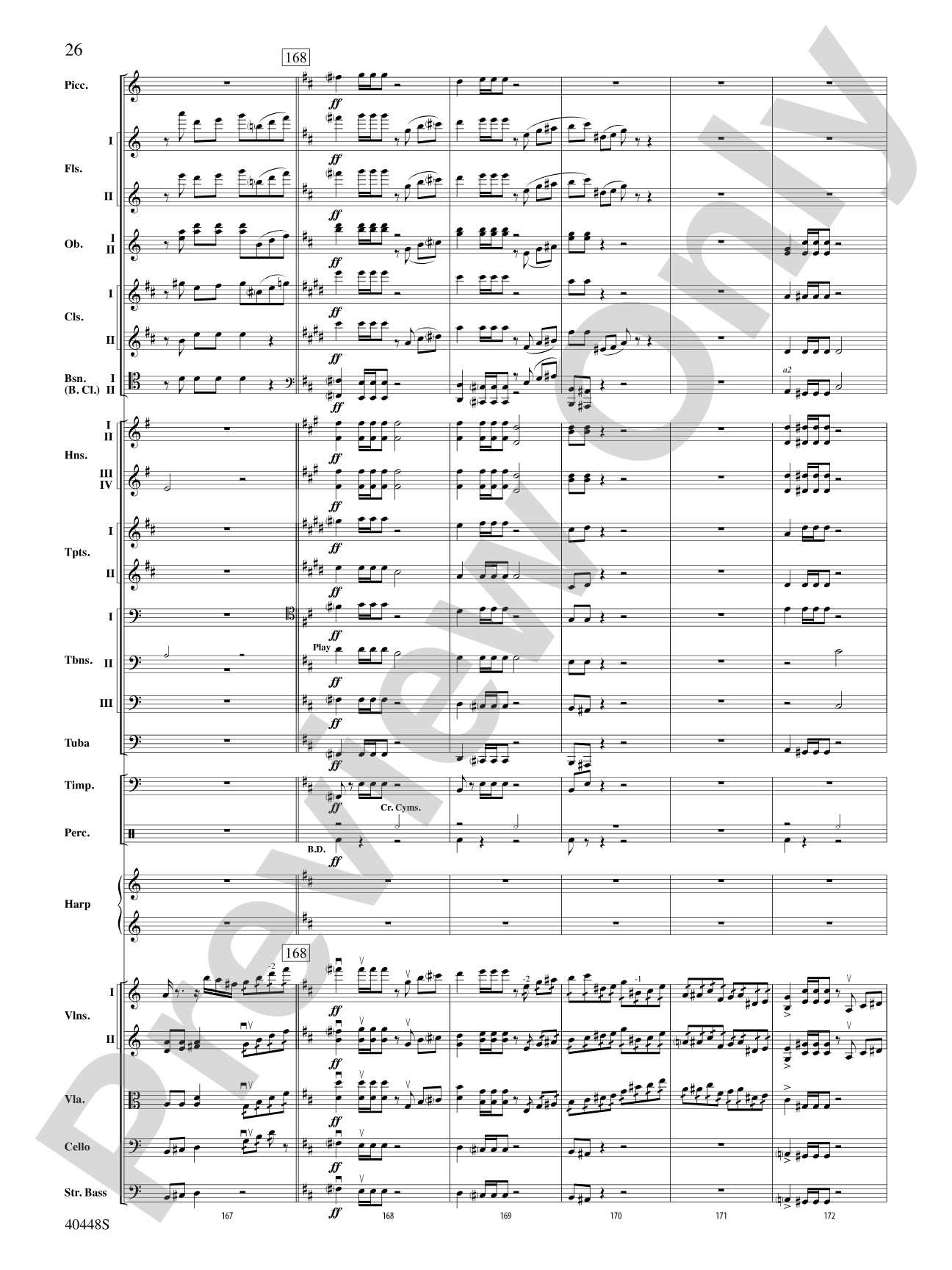 Romeo and Juliet Overture: Full Orchestra Conductor Score & Parts