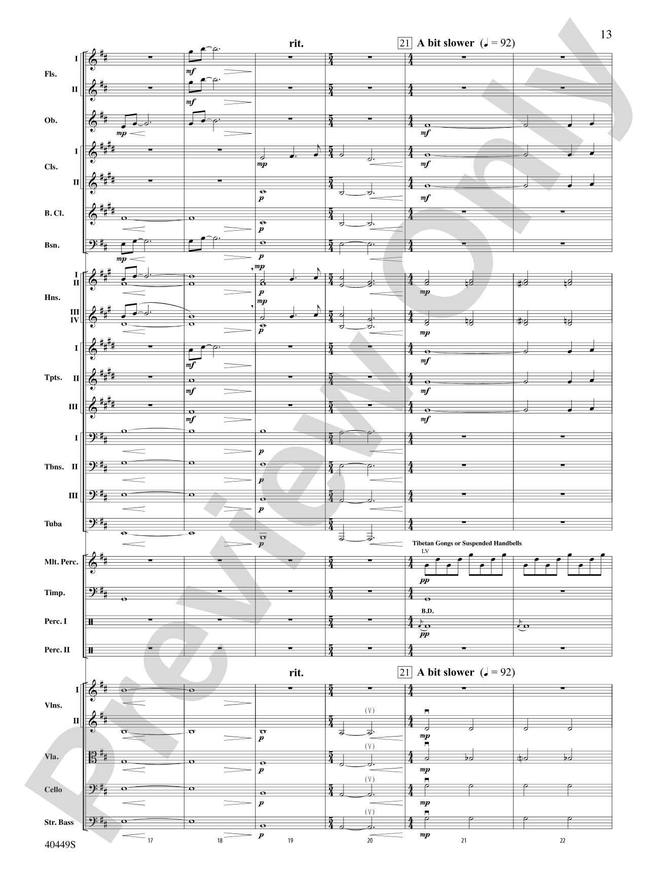 The Hobbit: An Unexpected Journey, Suite from: Full Orchestra Conductor Score & Parts