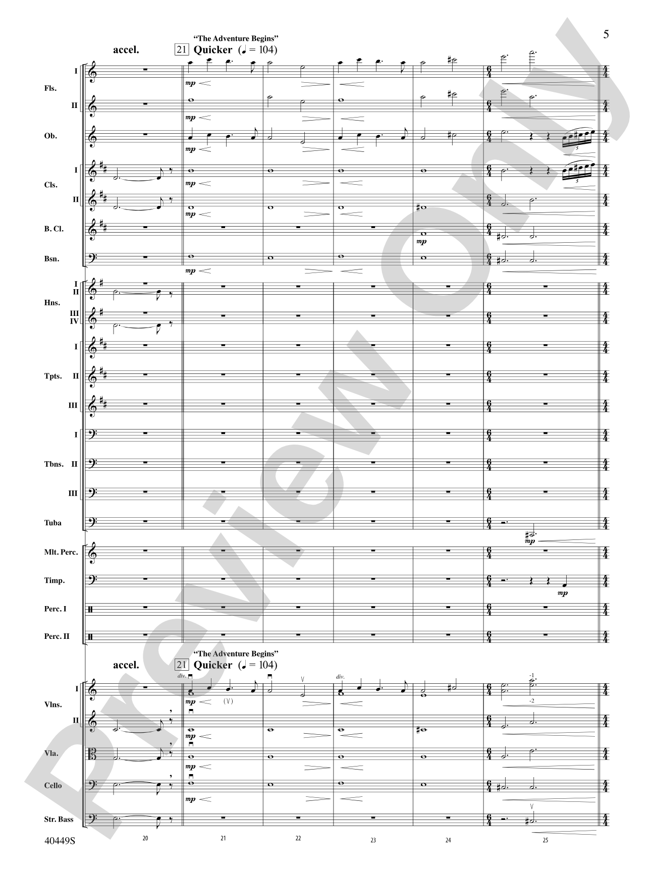 The Hobbit: An Unexpected Journey, Suite from: Full Orchestra Conductor Score & Parts