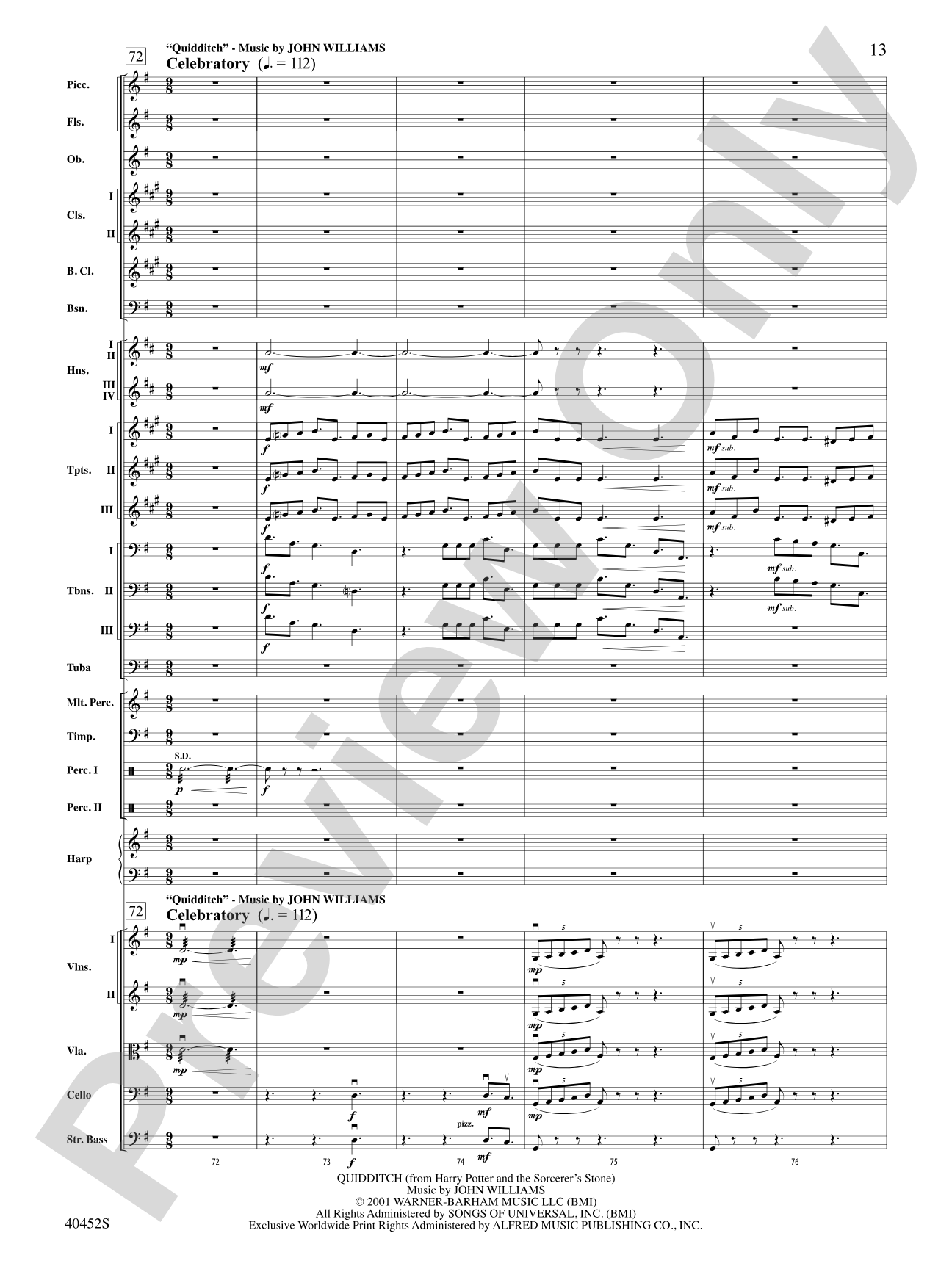 The Complete Harry Potter: Full Orchestra Conductor Score & Parts