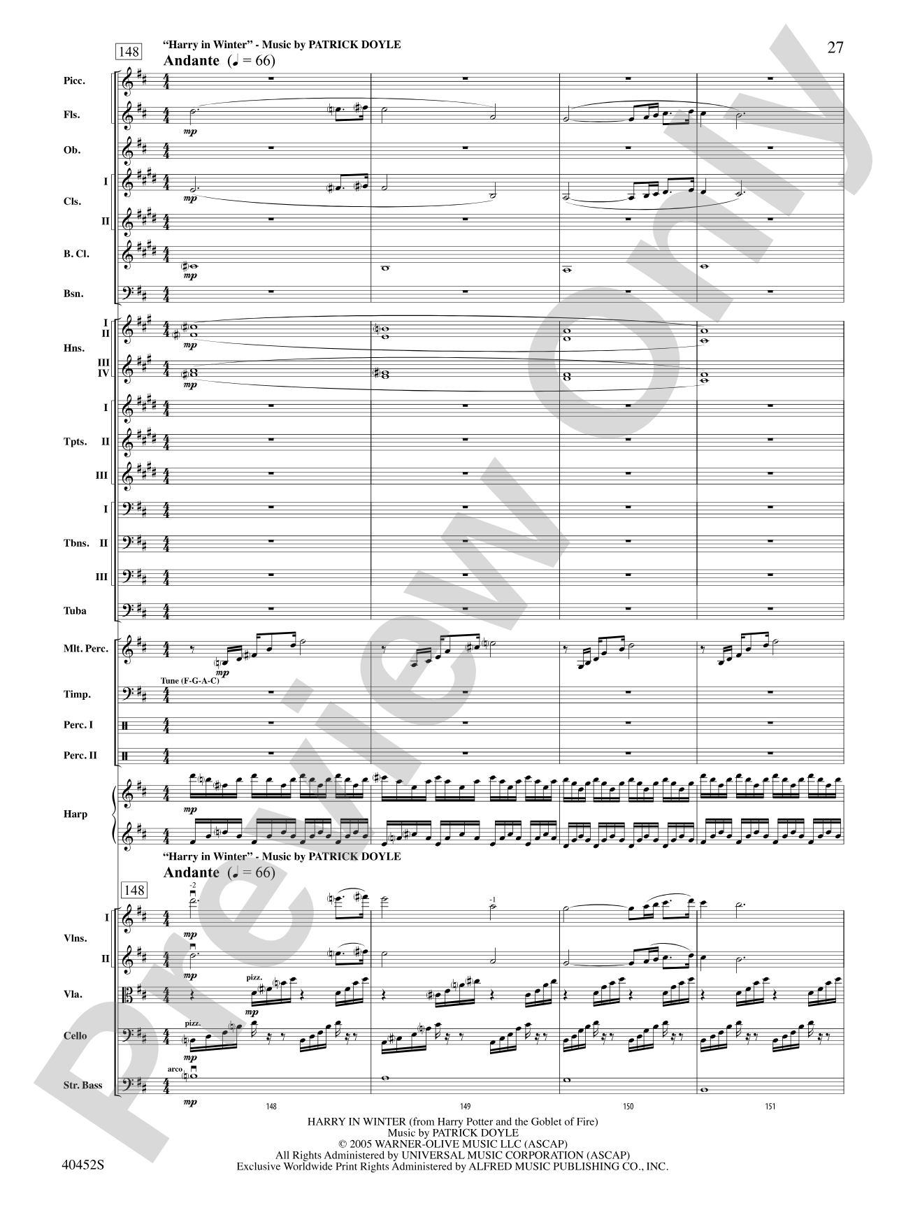 The Complete Harry Potter: Full Orchestra Conductor Score & Parts