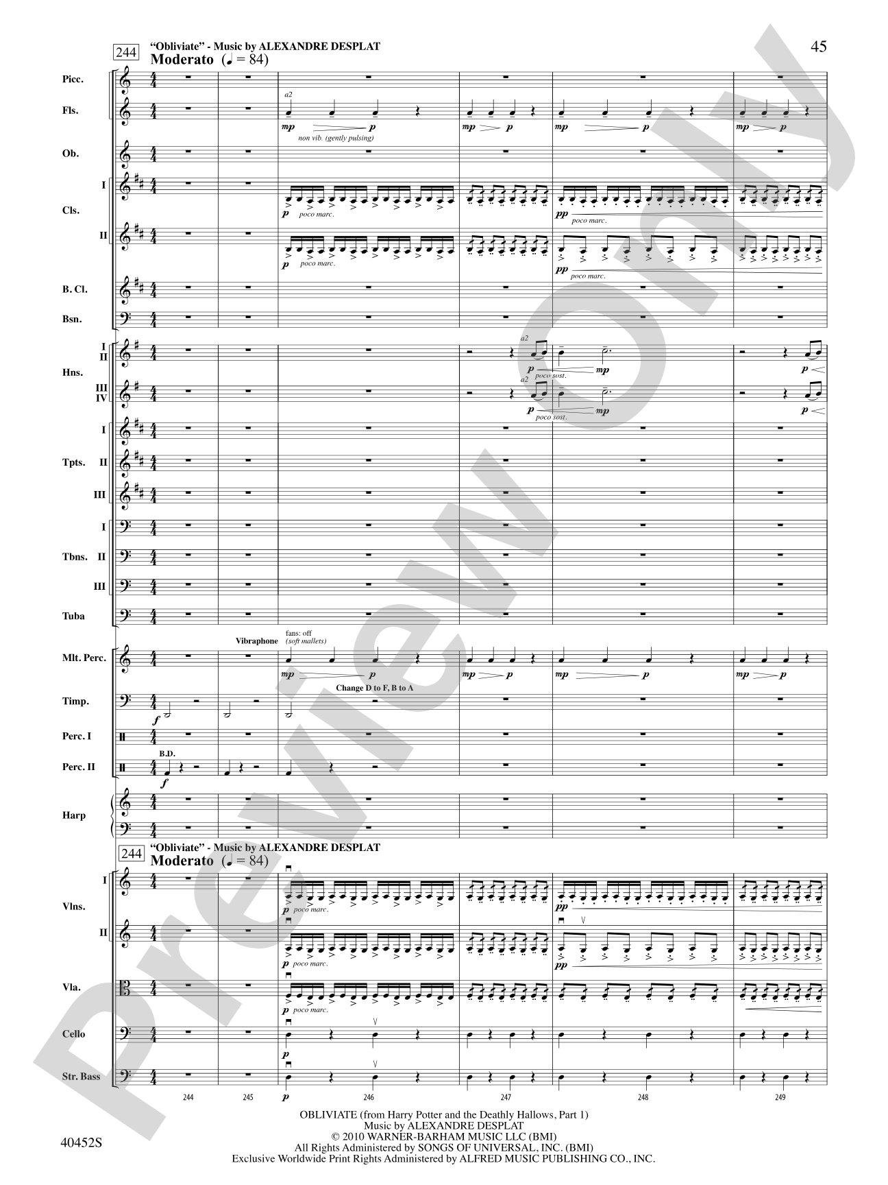 The Complete Harry Potter: Full Orchestra Conductor Score & Parts