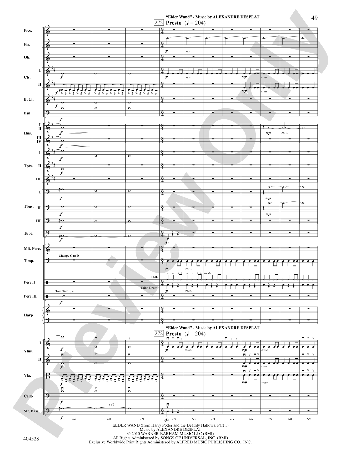 The Complete Harry Potter: Full Orchestra Conductor Score & Parts
