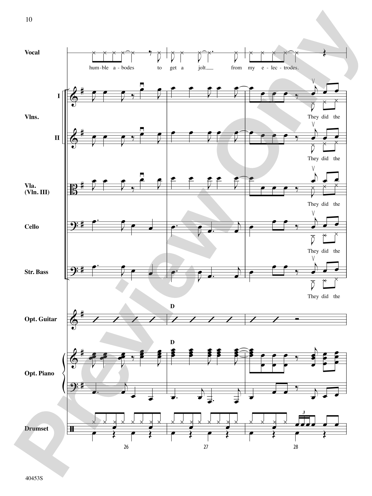 Monster Mash: String Orchestra Conductor Score & Parts