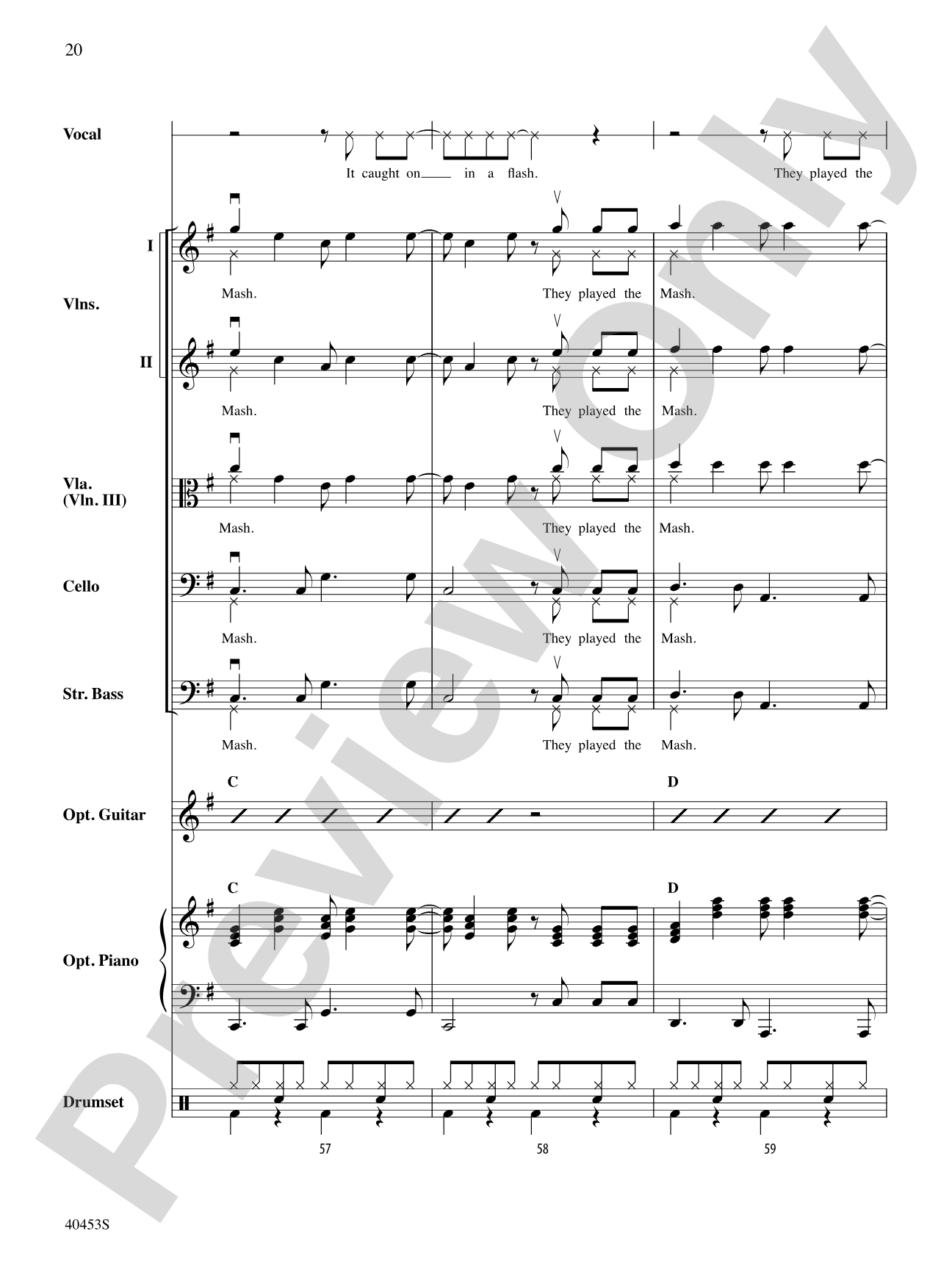Monster Mash: String Orchestra Conductor Score & Parts