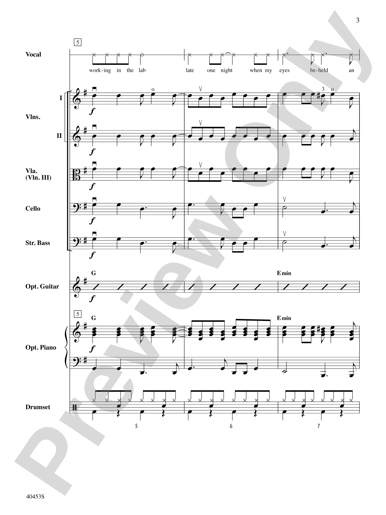 Monster Mash: String Orchestra Conductor Score & Parts