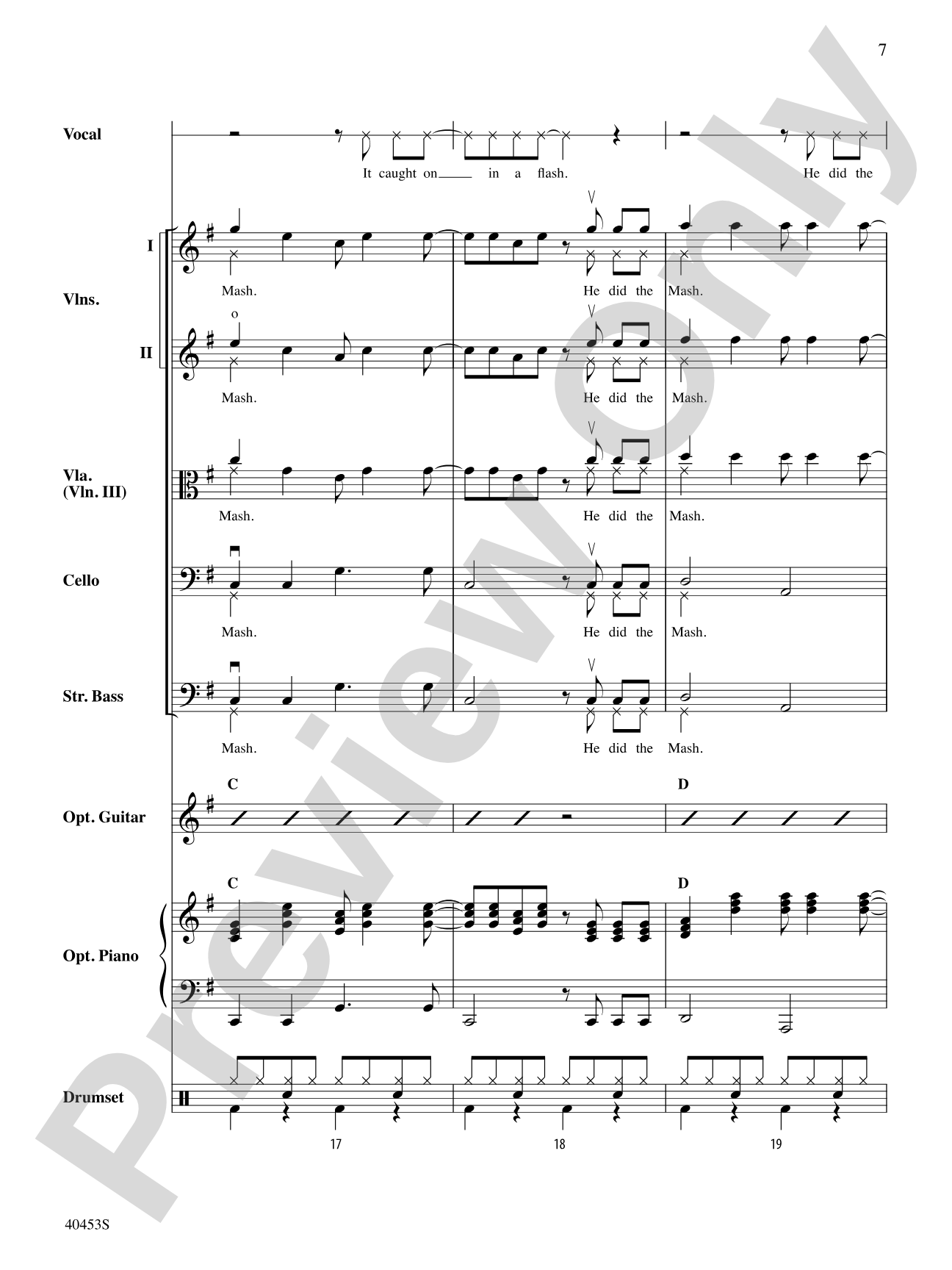 Monster Mash: String Orchestra Conductor Score & Parts