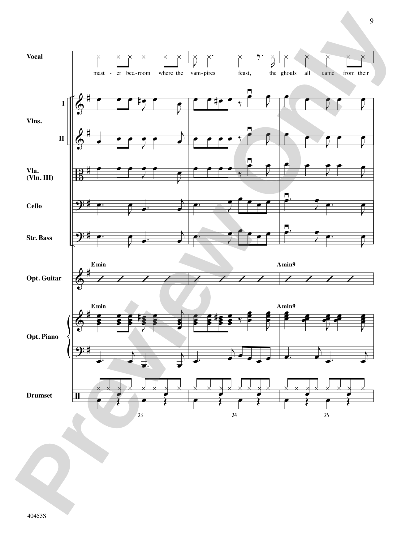 Monster Mash: String Orchestra Conductor Score & Parts