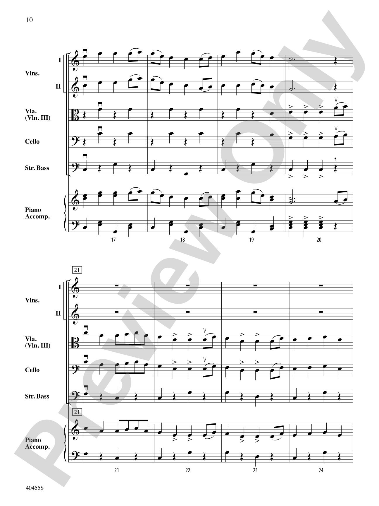 Forest Hills Folk Suite: String Orchestra Conductor Score & Parts