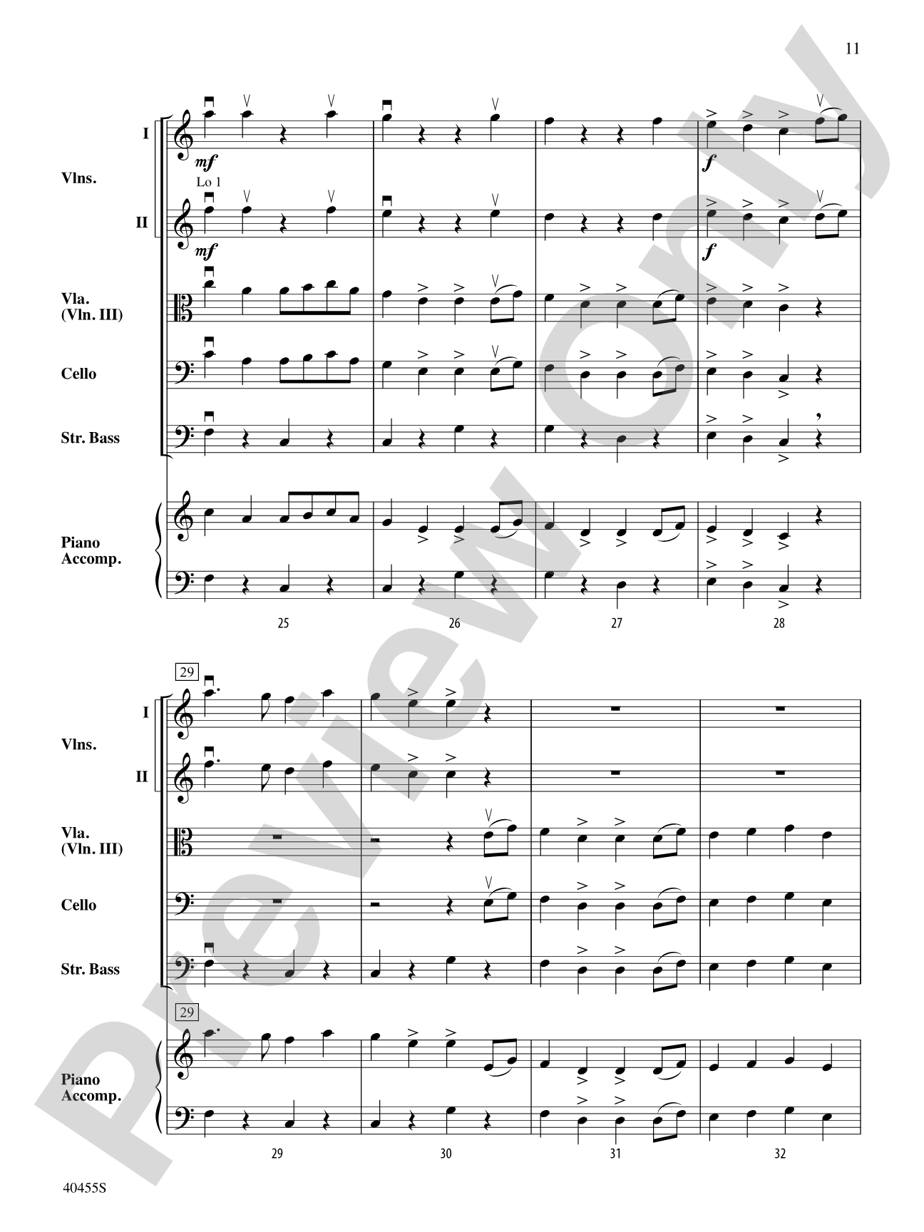 Forest Hills Folk Suite: String Orchestra Conductor Score & Parts